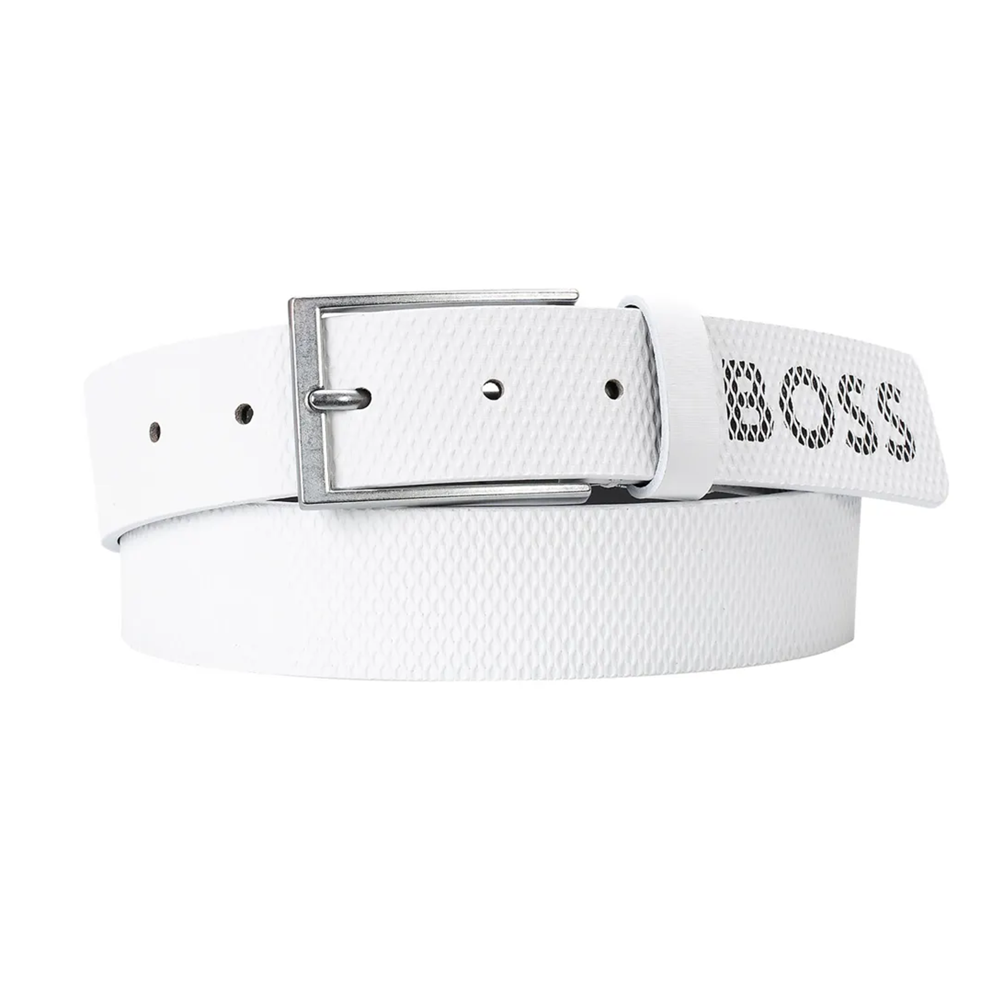 BOSS Tino-Net Golf Belt 50503370 White 100 | Function18