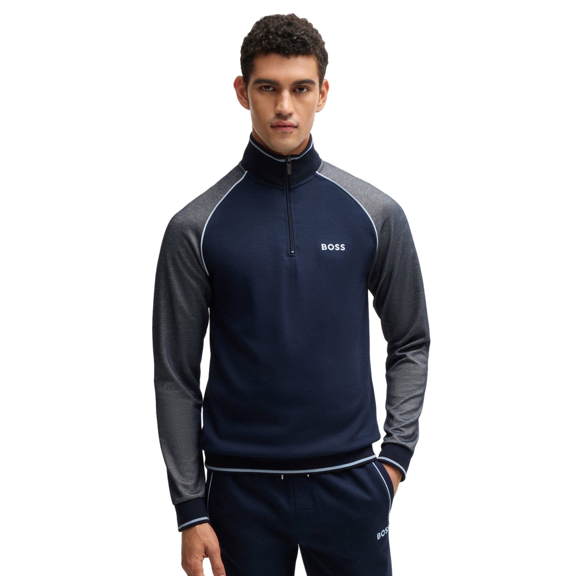 BOSS Tracksuit 1/4 Zip Jacket SP25