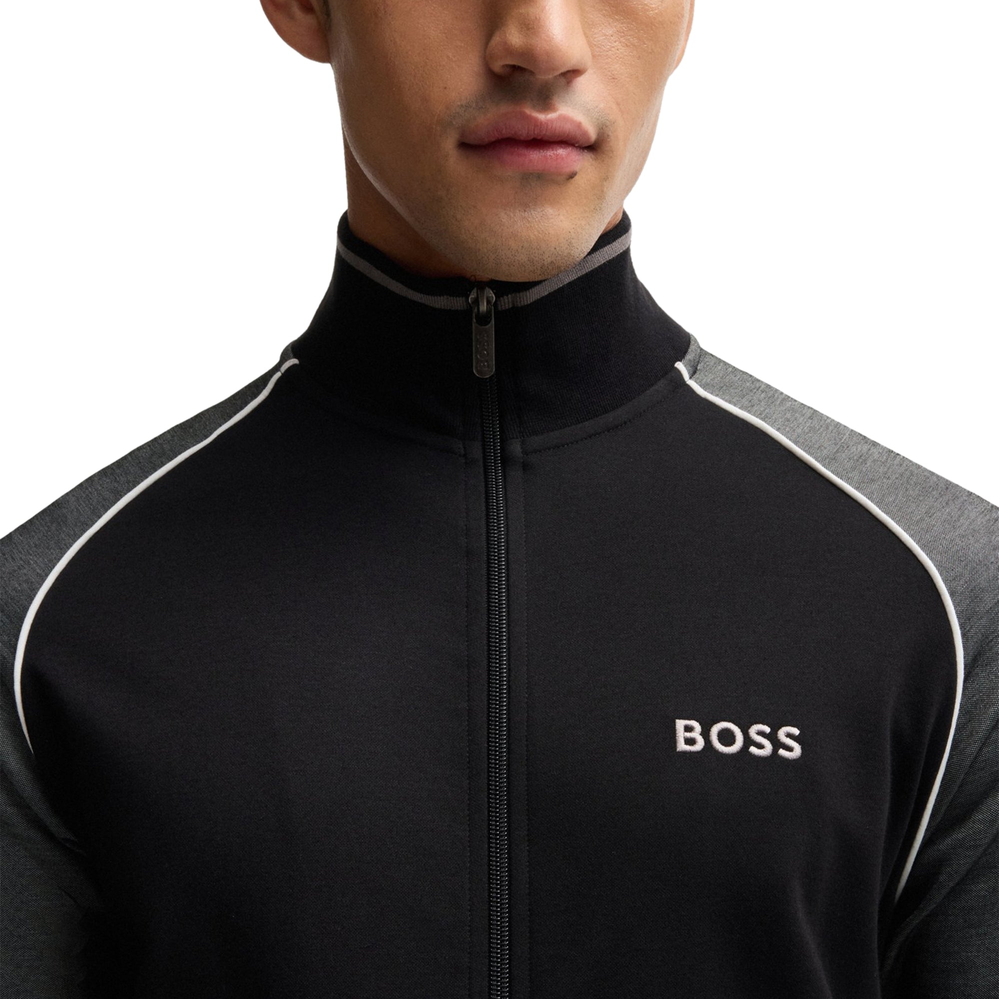 BOSS Tracksuit Full Zip Jacket SP25 Black 001