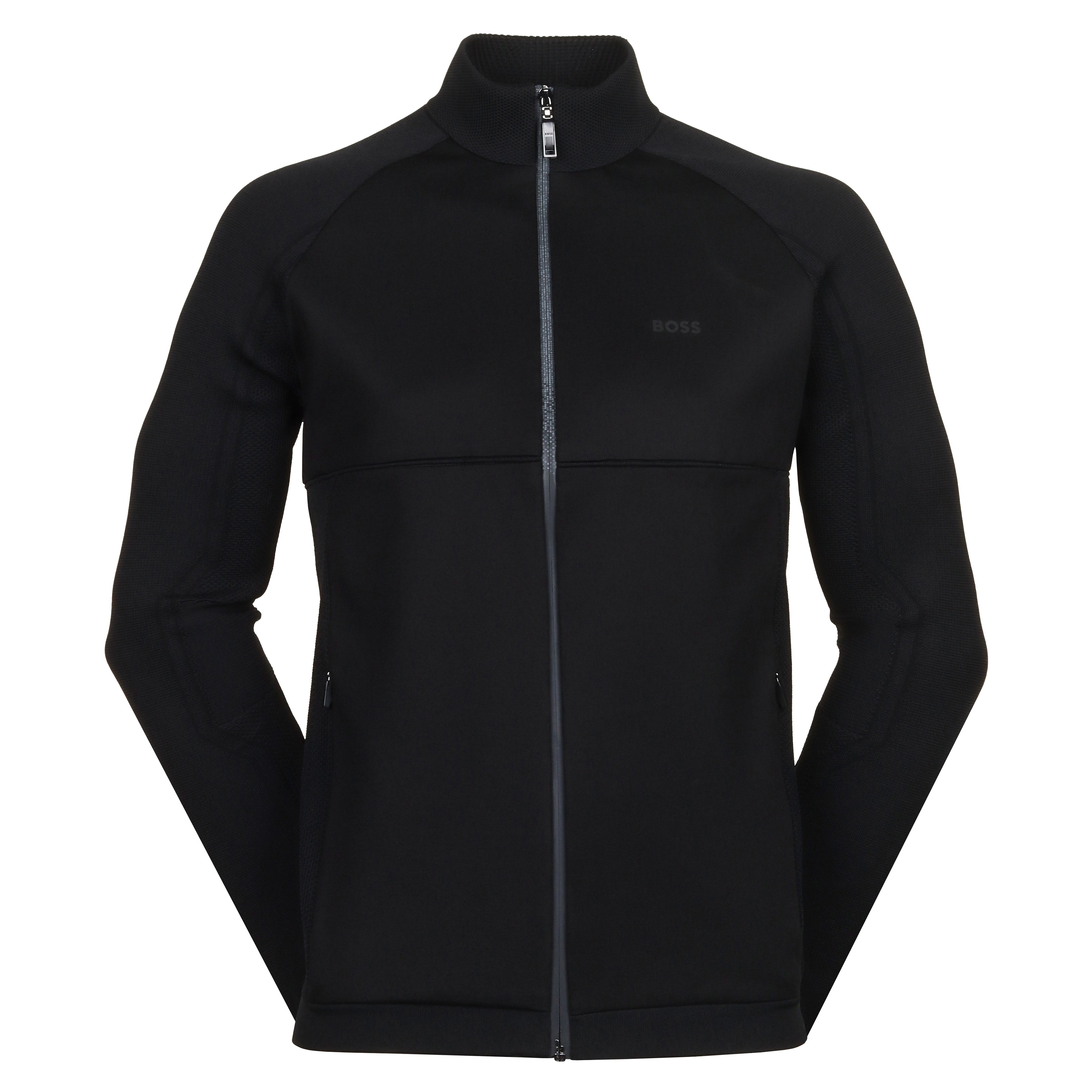 BOSS Zandiro Full Zip Sweater 50504950 Black 001 | Function18