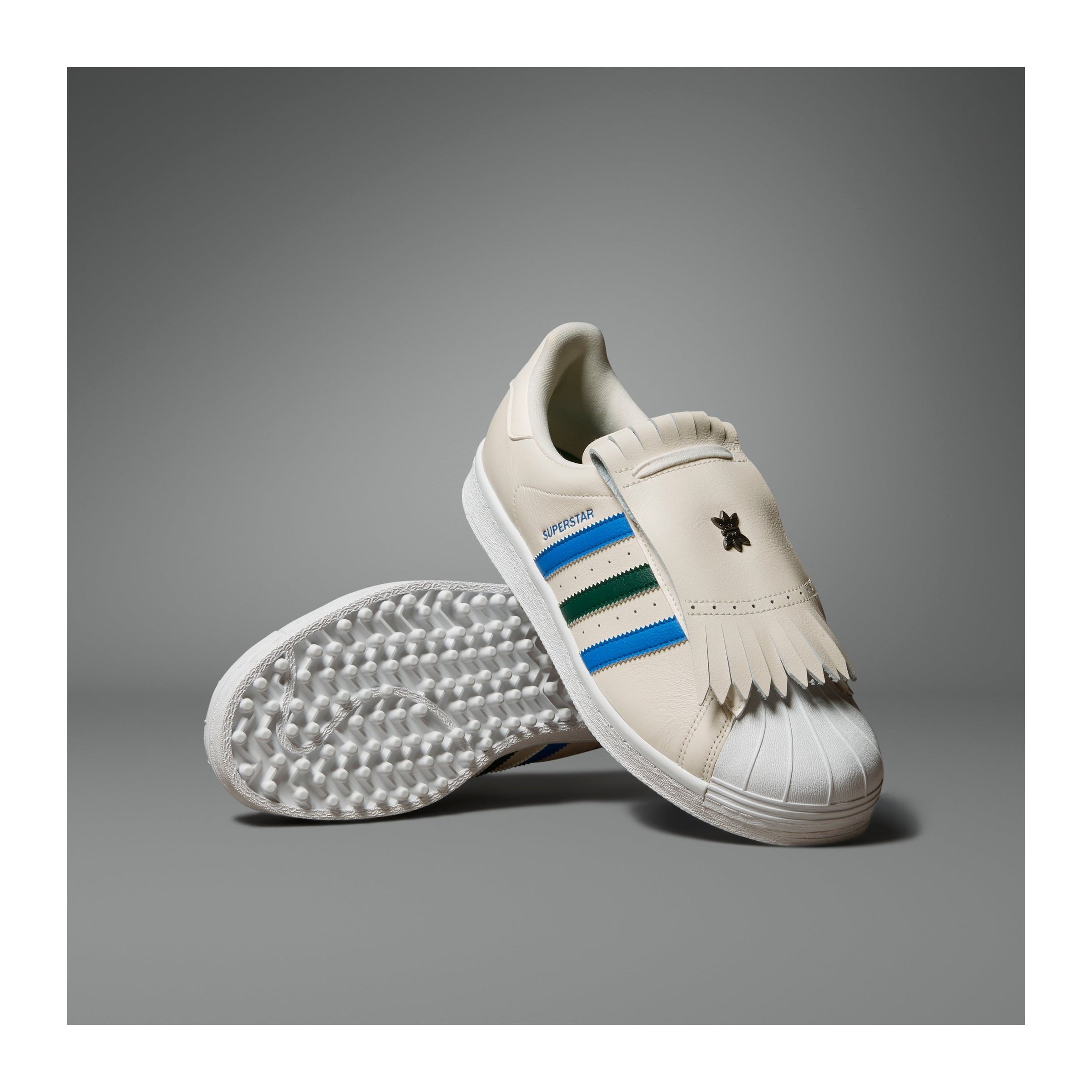 adidas Superstar SL Rolling Links Golf Shoes IH2500 Chalk White Collegiate Green Blue Bird Function18 Restrictedgs