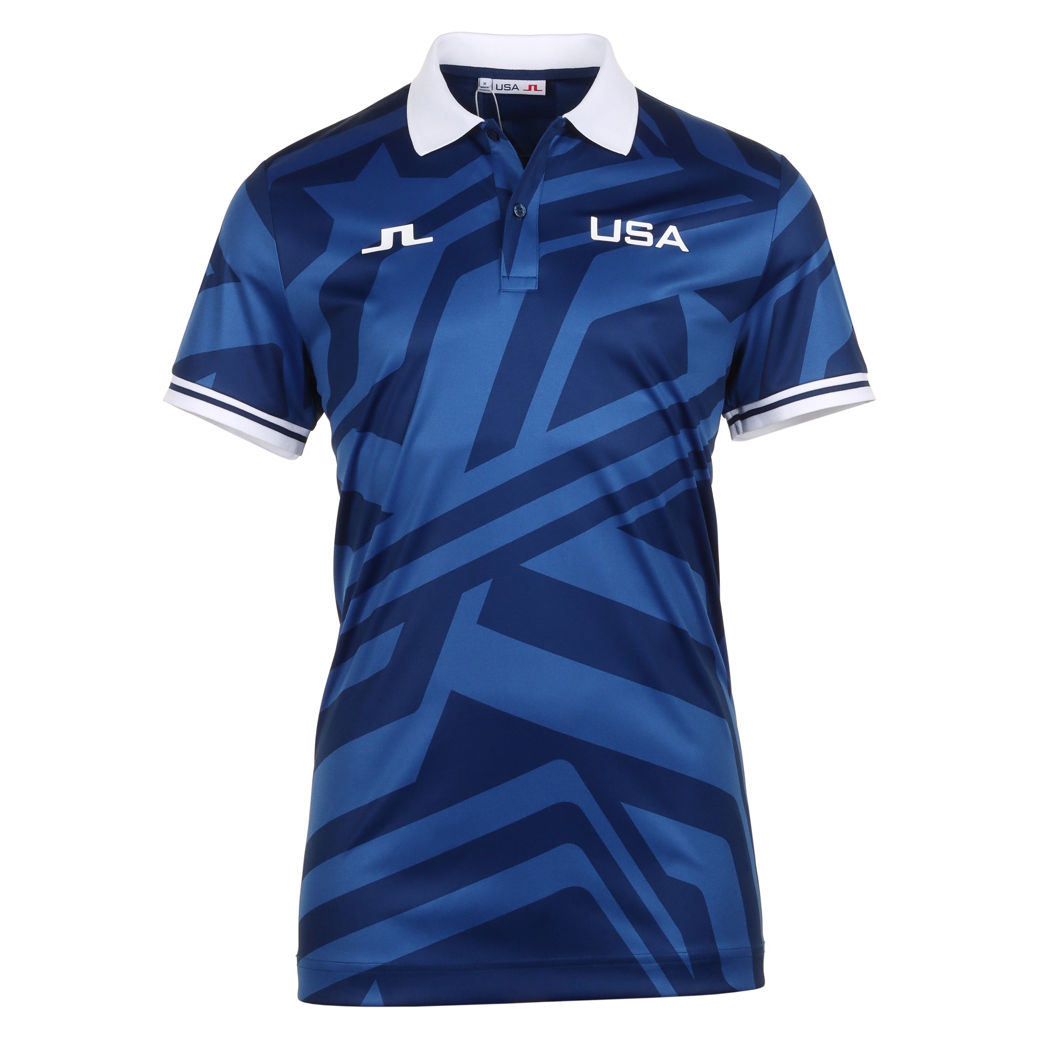 J.Lindeberg Golf x USA Alois Print Olympic Polo Shirt