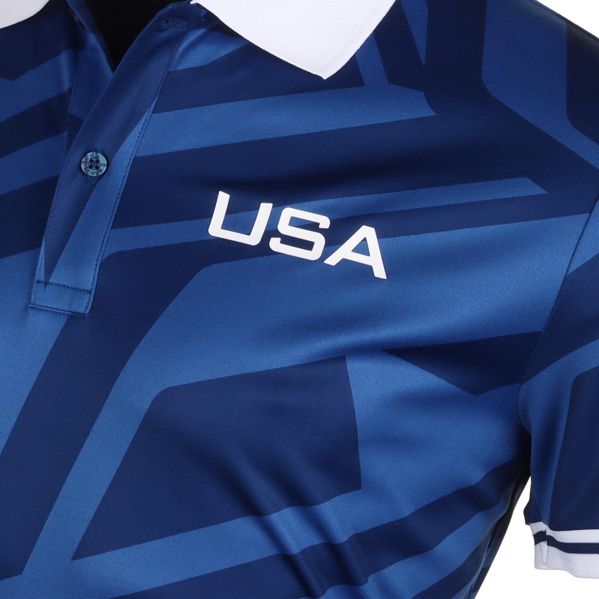 J.Lindeberg Golf x USA Alois Print Olympic Polo Shirt