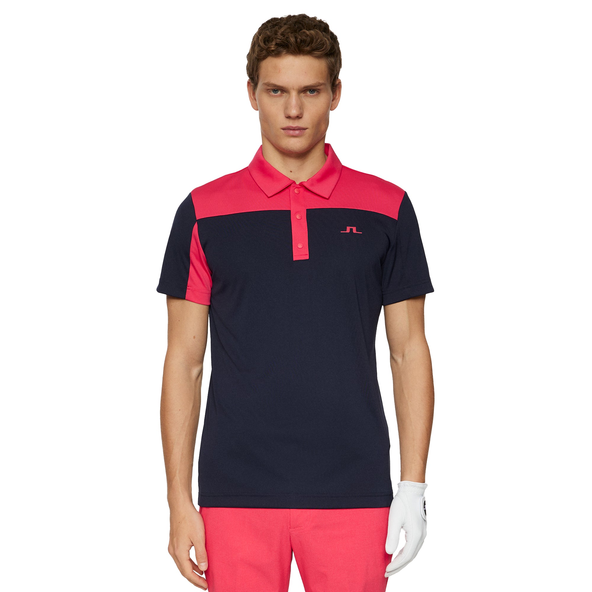 J.Lindeberg Golf Anders Polo Shirt SS25 Azalea Q113