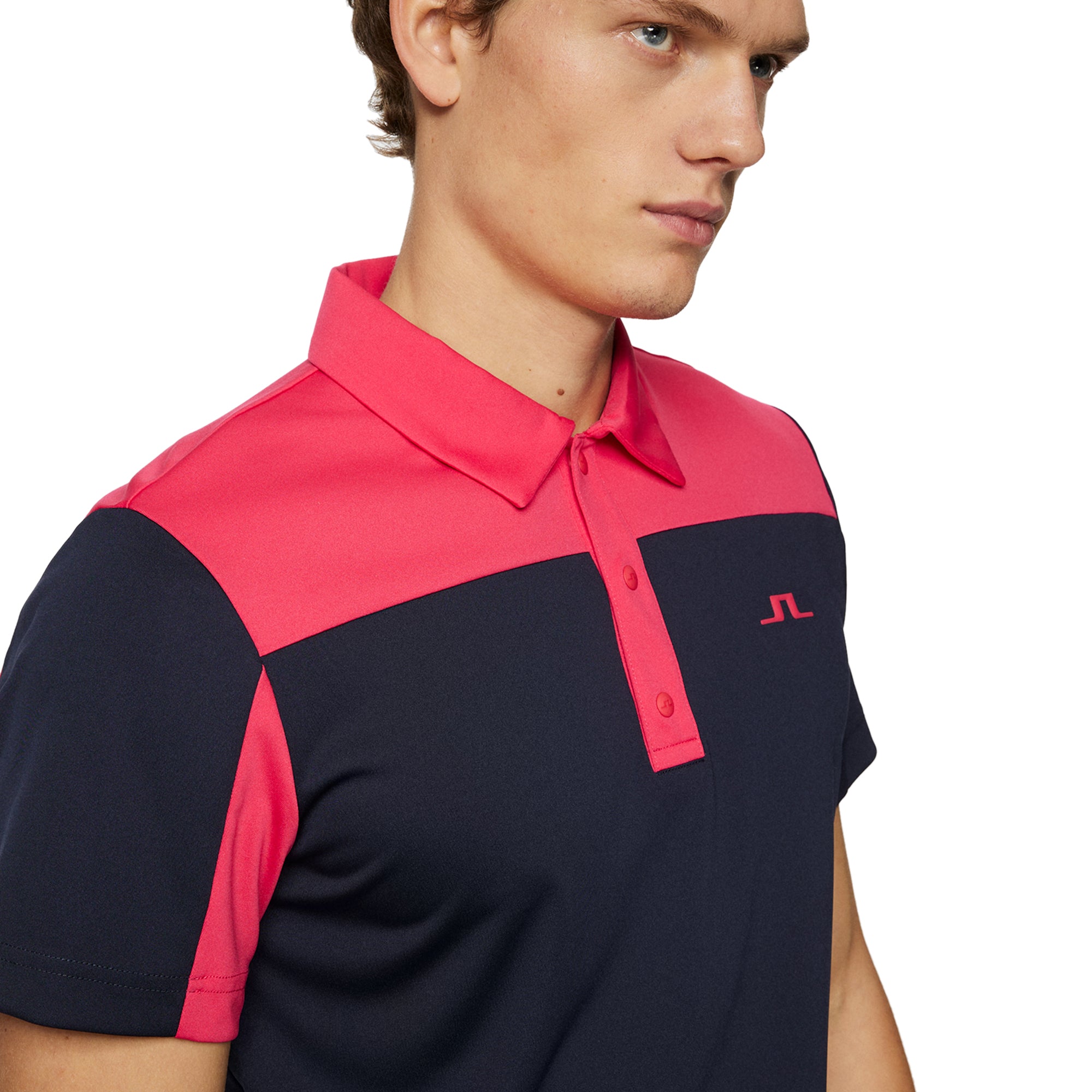 J.Lindeberg Golf Anders Polo Shirt SS25 Azalea Q113