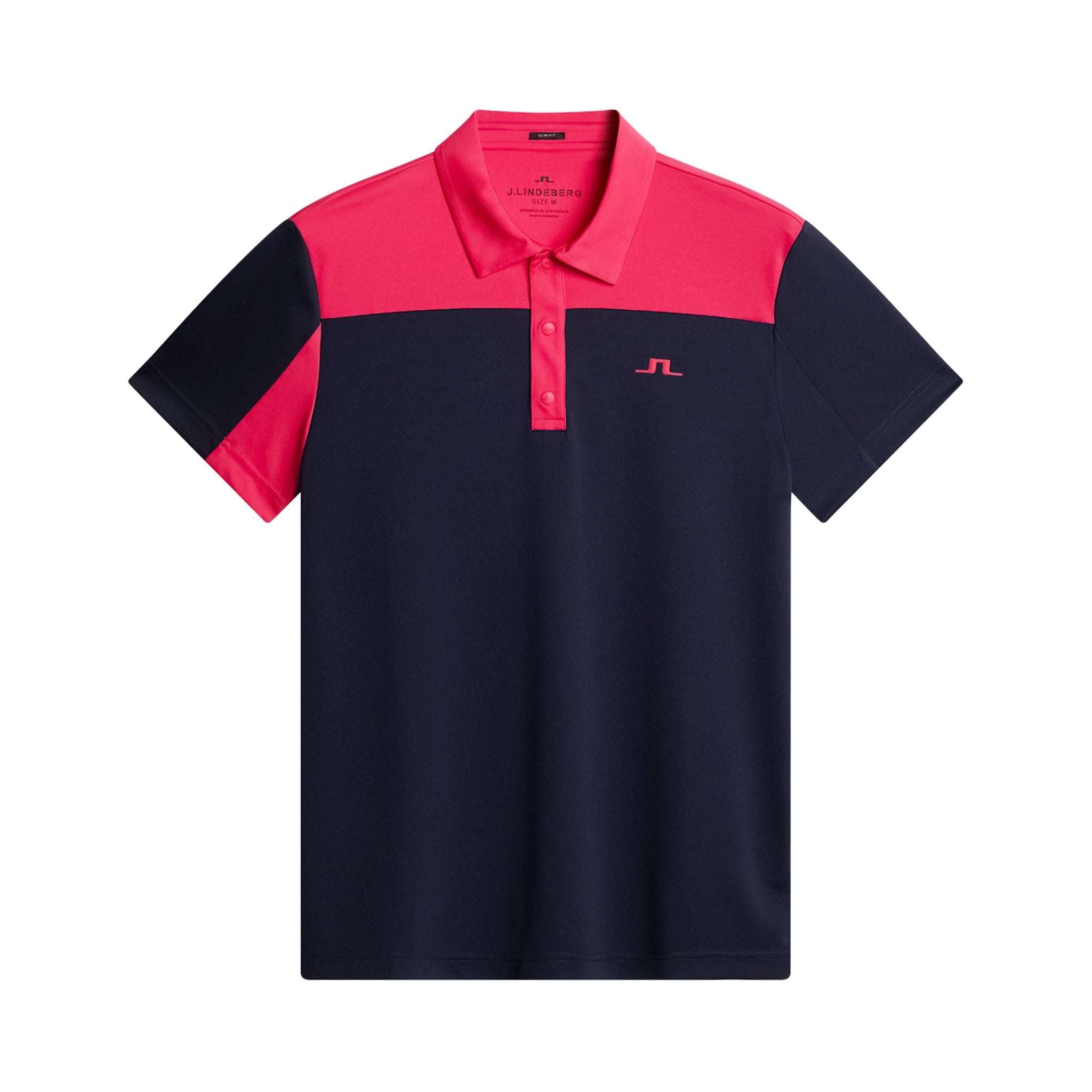 J.Lindeberg Golf Anders Polo Shirt SS25 Azalea Q113