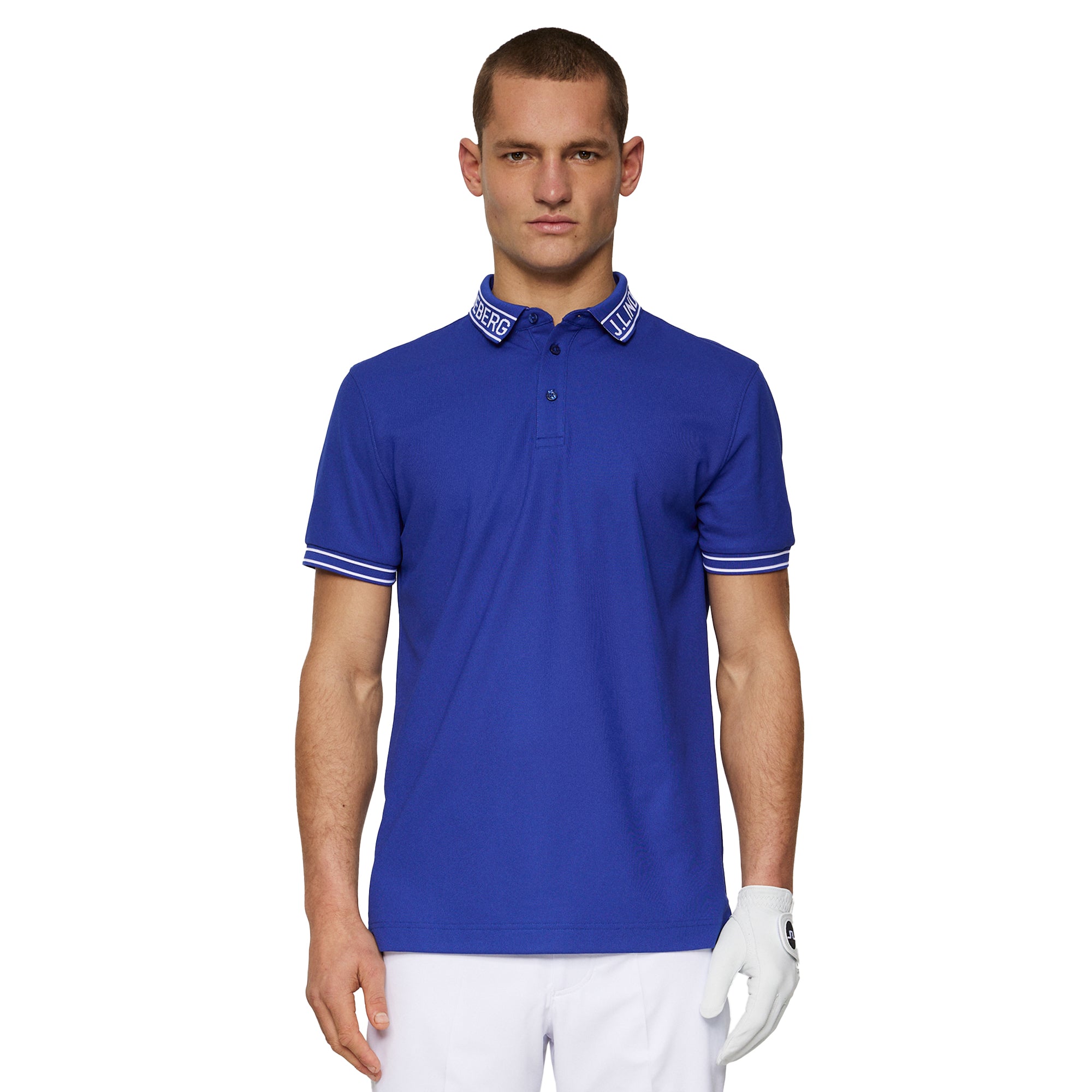 J.Lindeberg Golf Austin Polo Shirt SS25 Clematis Blue O356