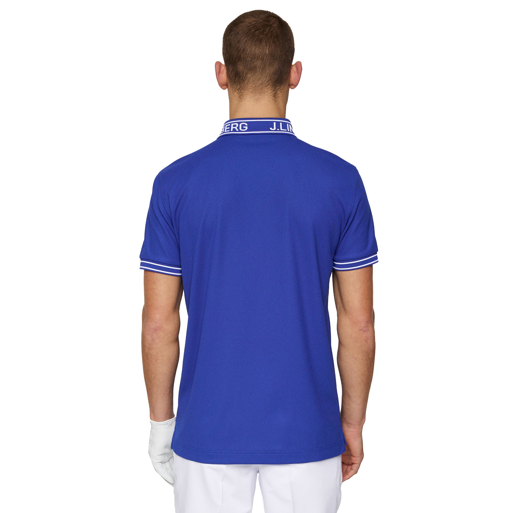 J.Lindeberg Golf Austin Polo Shirt SS25 Clematis Blue O356