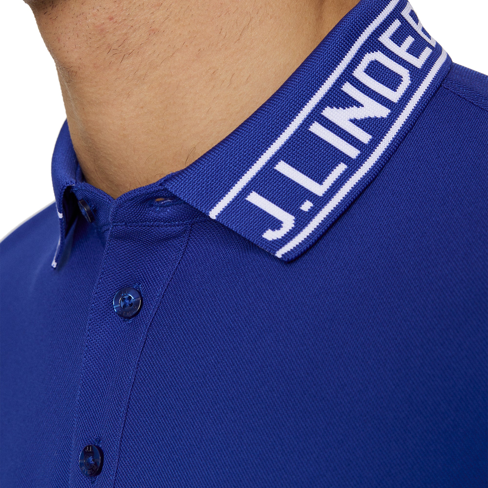 J.Lindeberg Golf Austin Polo Shirt SS25 Clematis Blue O356