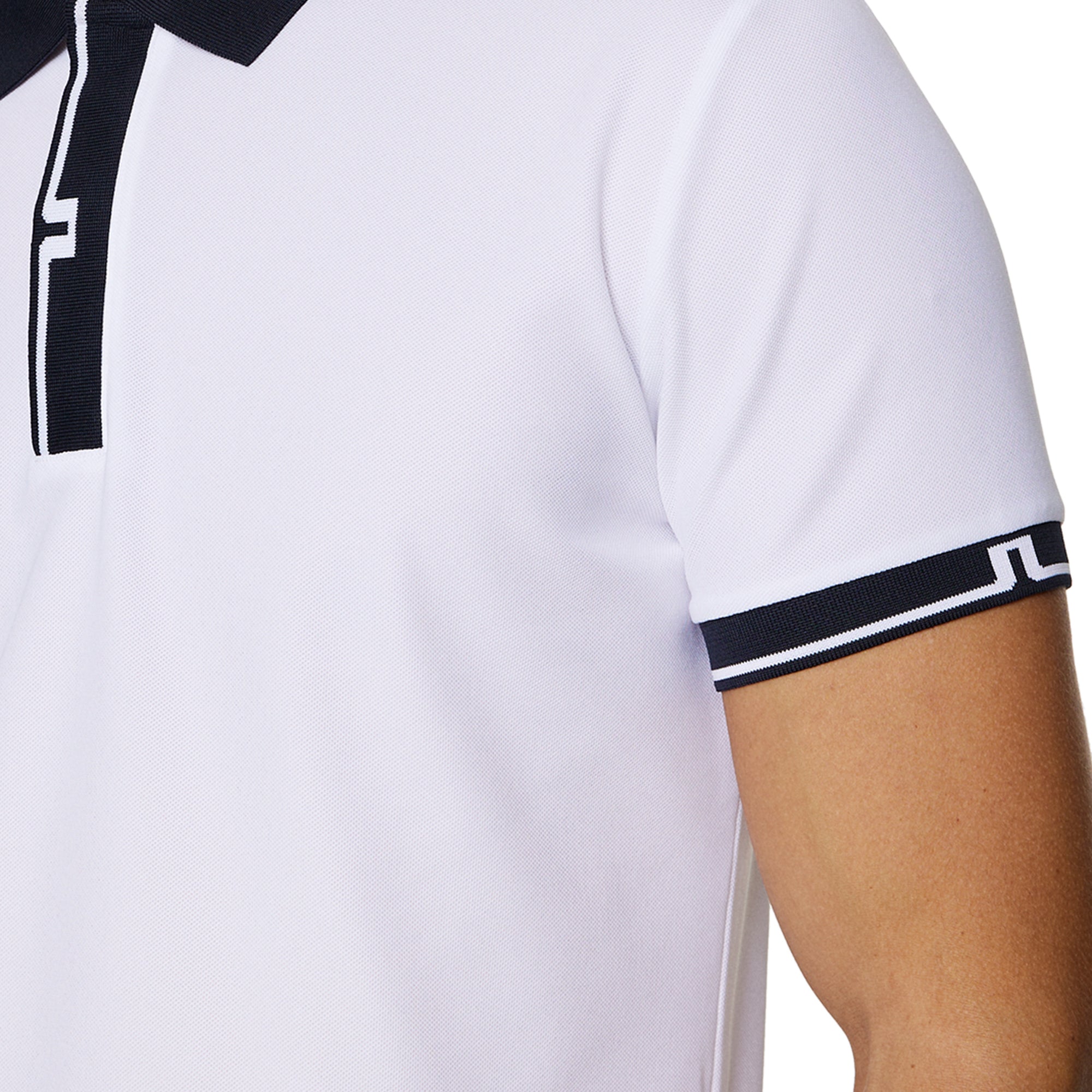 J.Lindeberg Golf Bay Polo Shirt SS25 White 0000