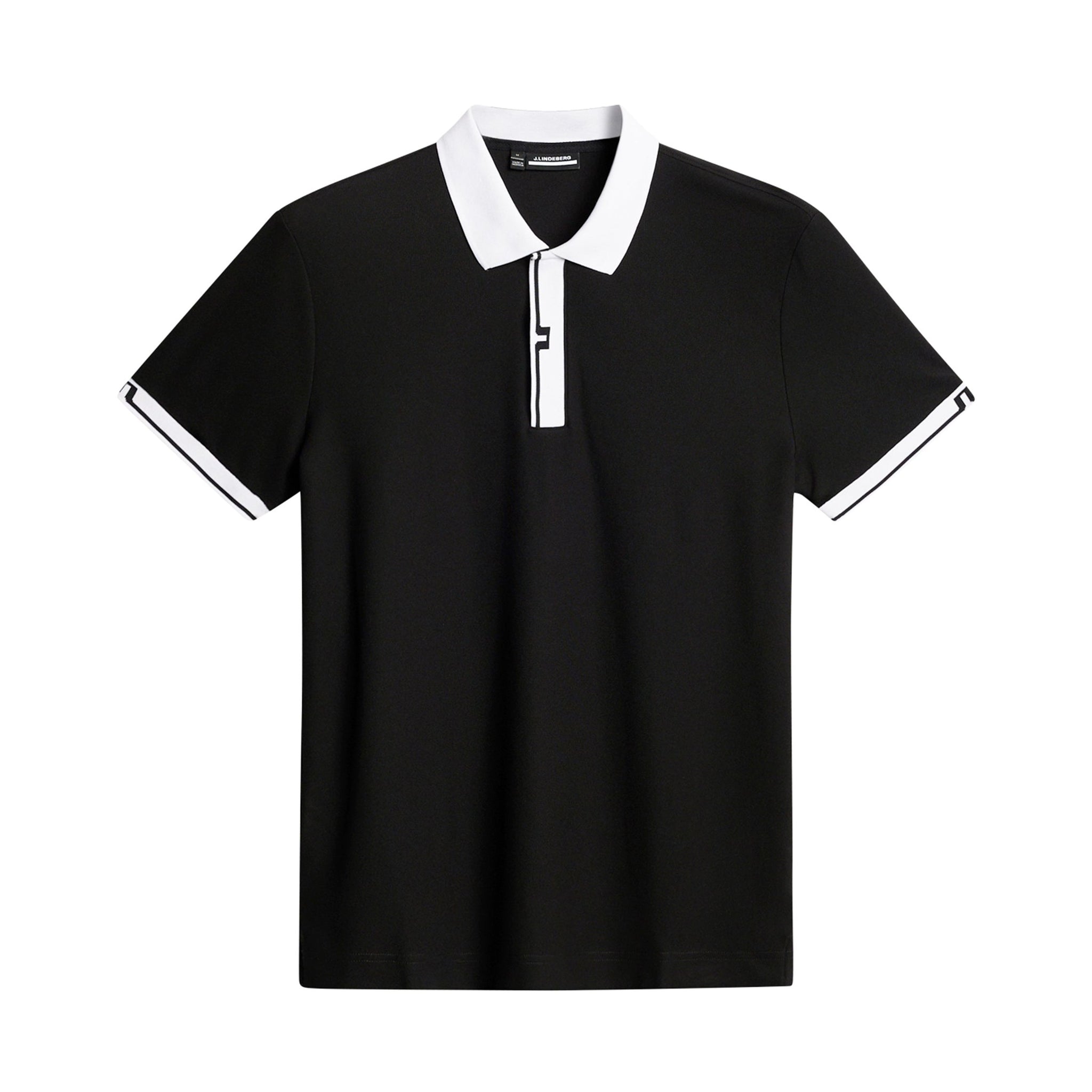 J.Lindeberg Golf Bay Polo Shirt SS25 Black 9999