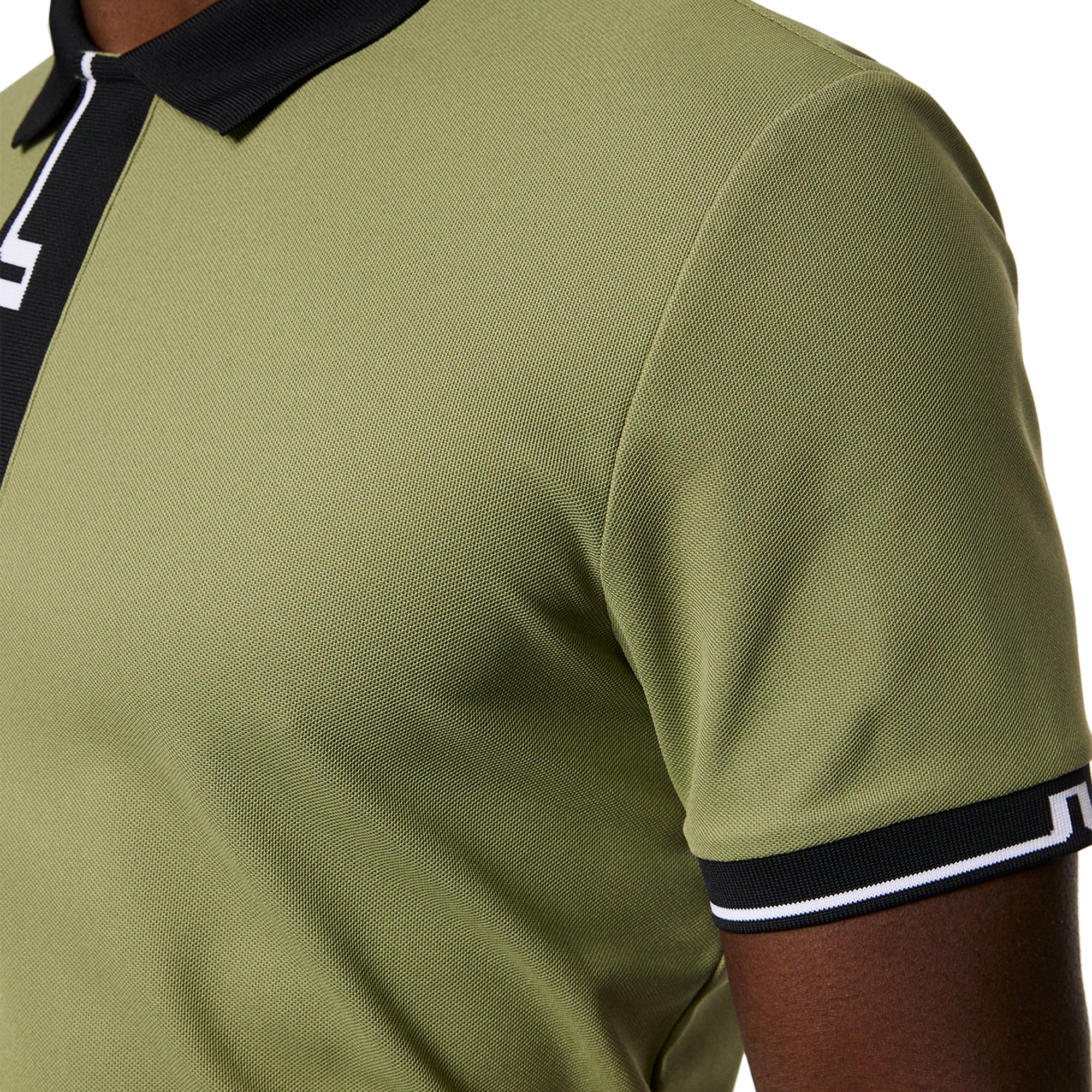 J.Lindeberg Golf Bay Polo Shirt SS25 Oil Green M311