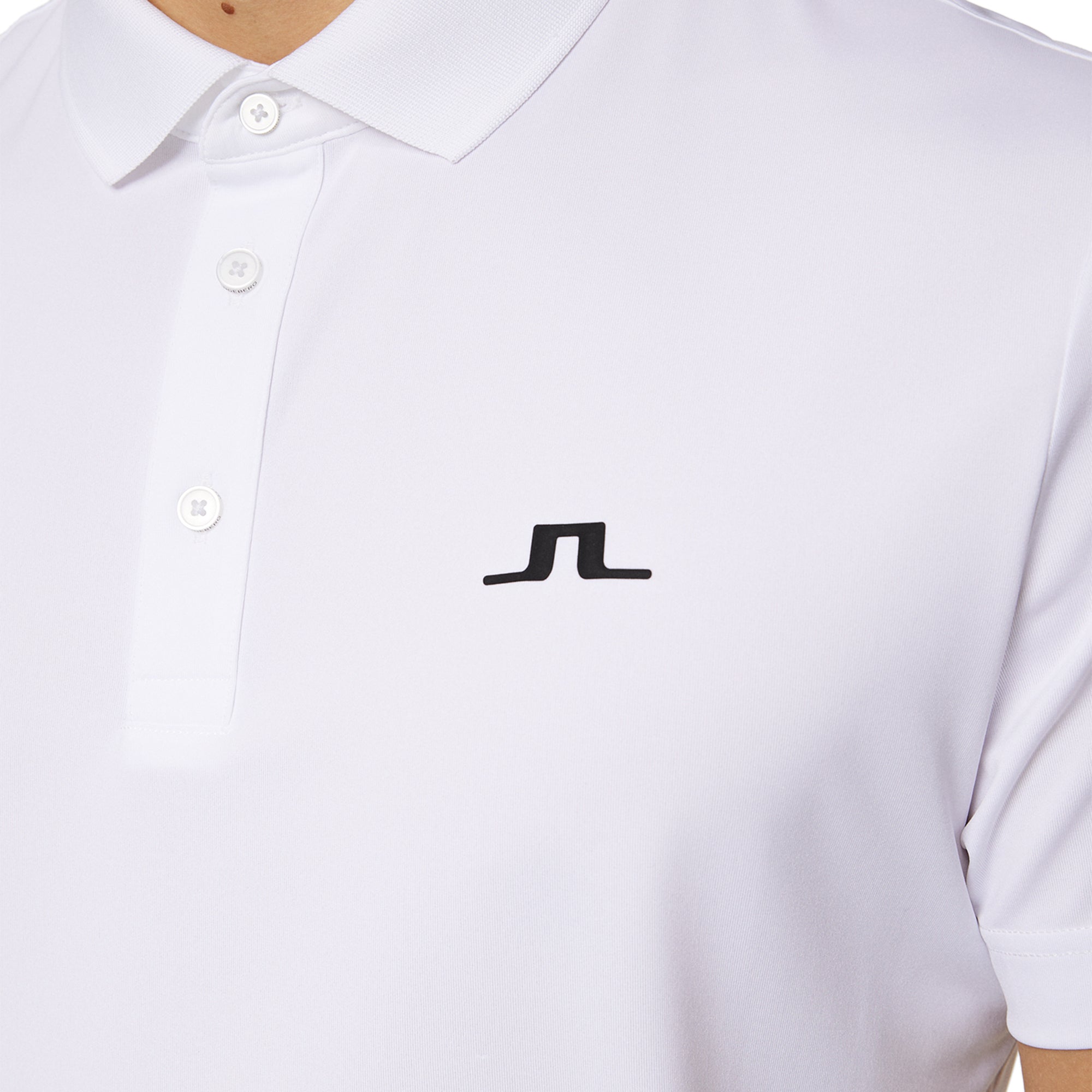 J.Lindeberg Golf Bridge Polo Shirt SS25 White 0000