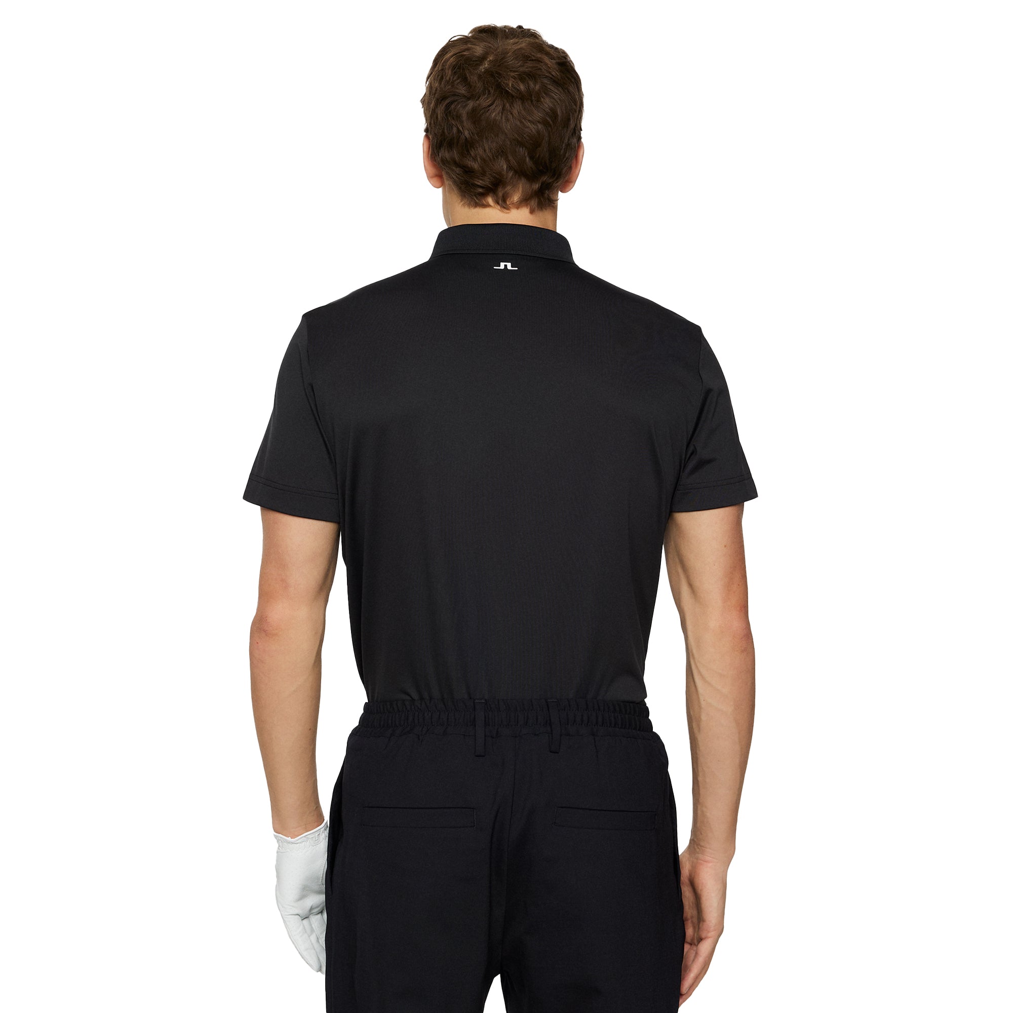 J.Lindeberg Golf Bridge Polo Shirt SS25 Black 9999