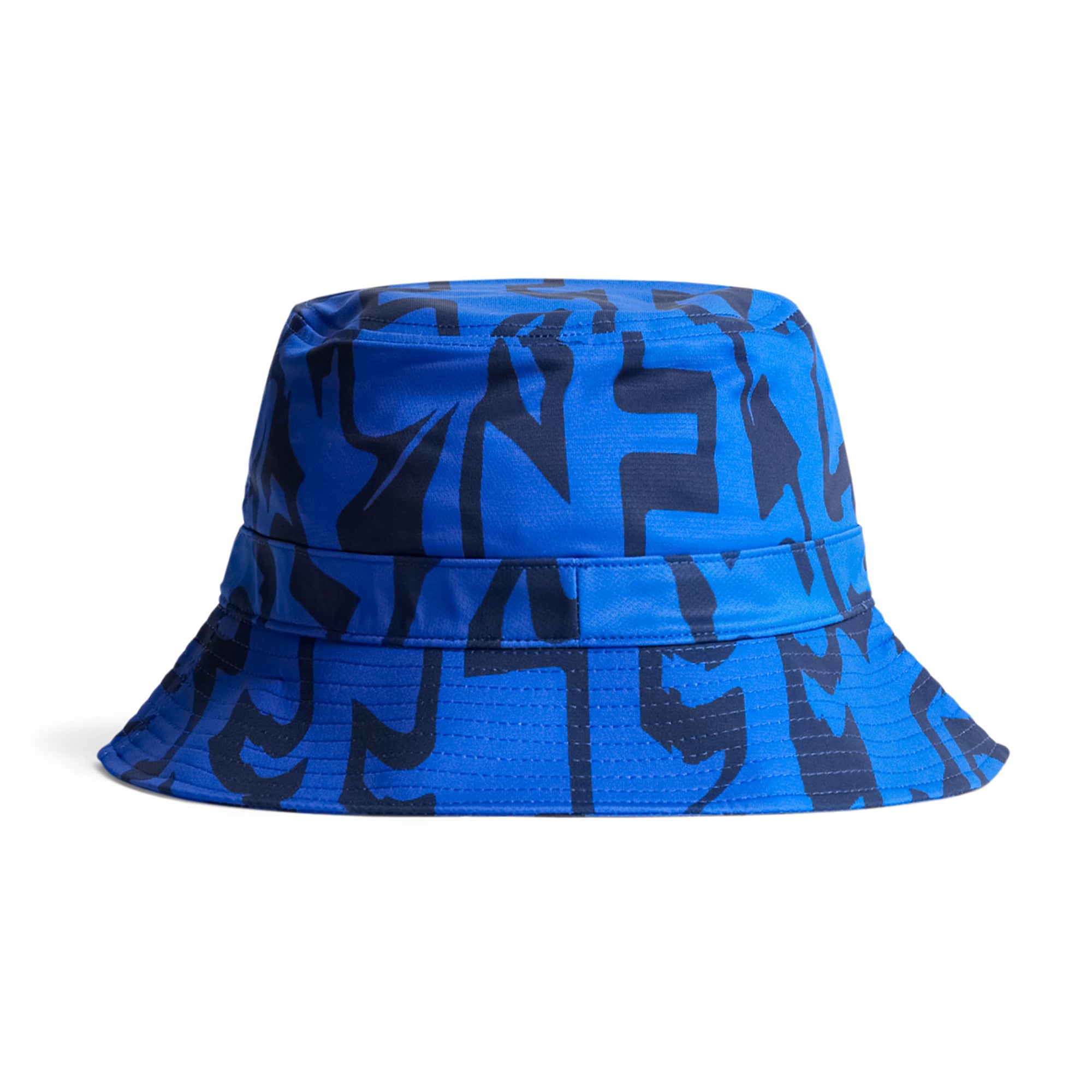 J.Lindeberg Golf Denver Print Bucket Hat FW24 Glitch Bridge Blue O521