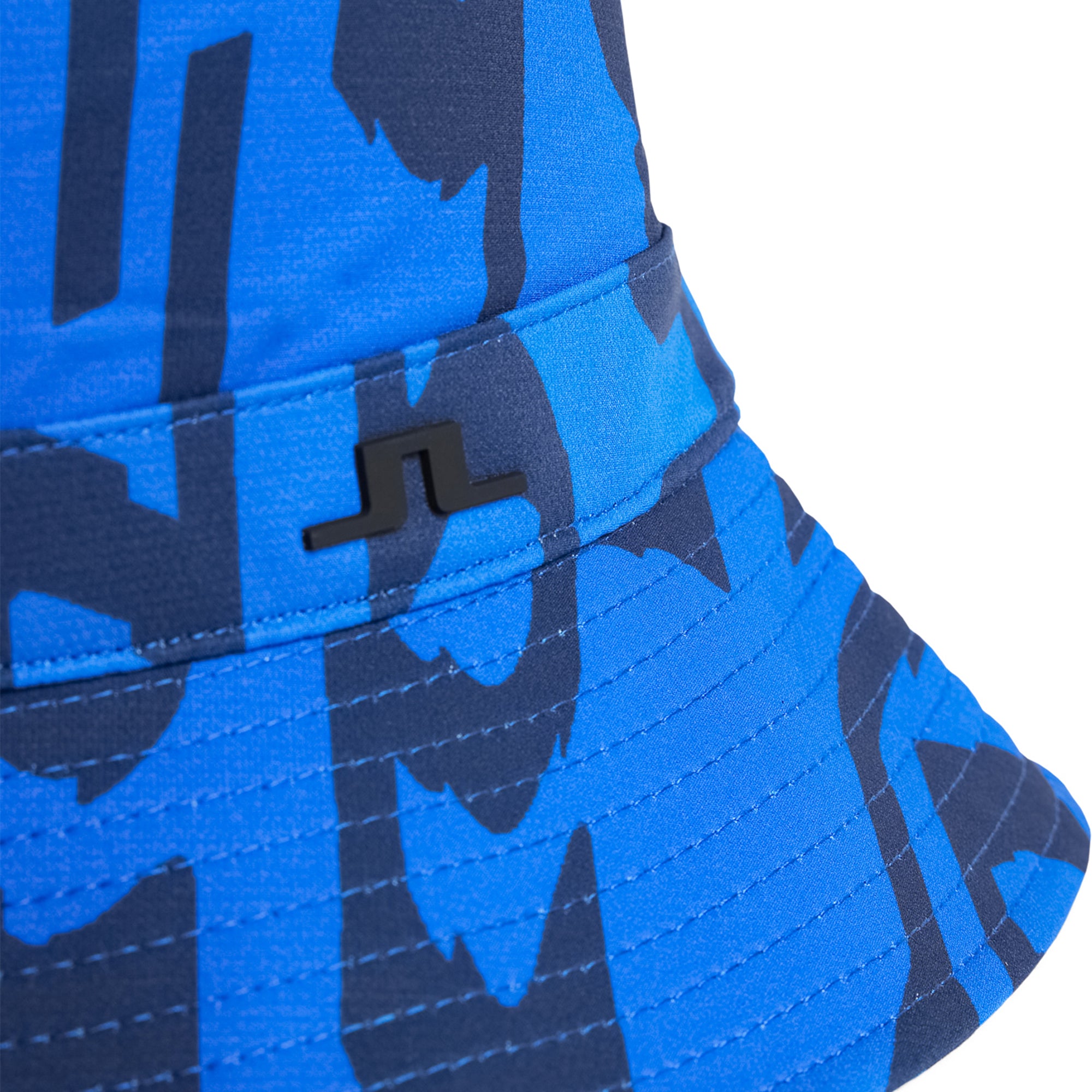 J.Lindeberg Golf Denver Print Bucket Hat FW24 Glitch Bridge Blue O521