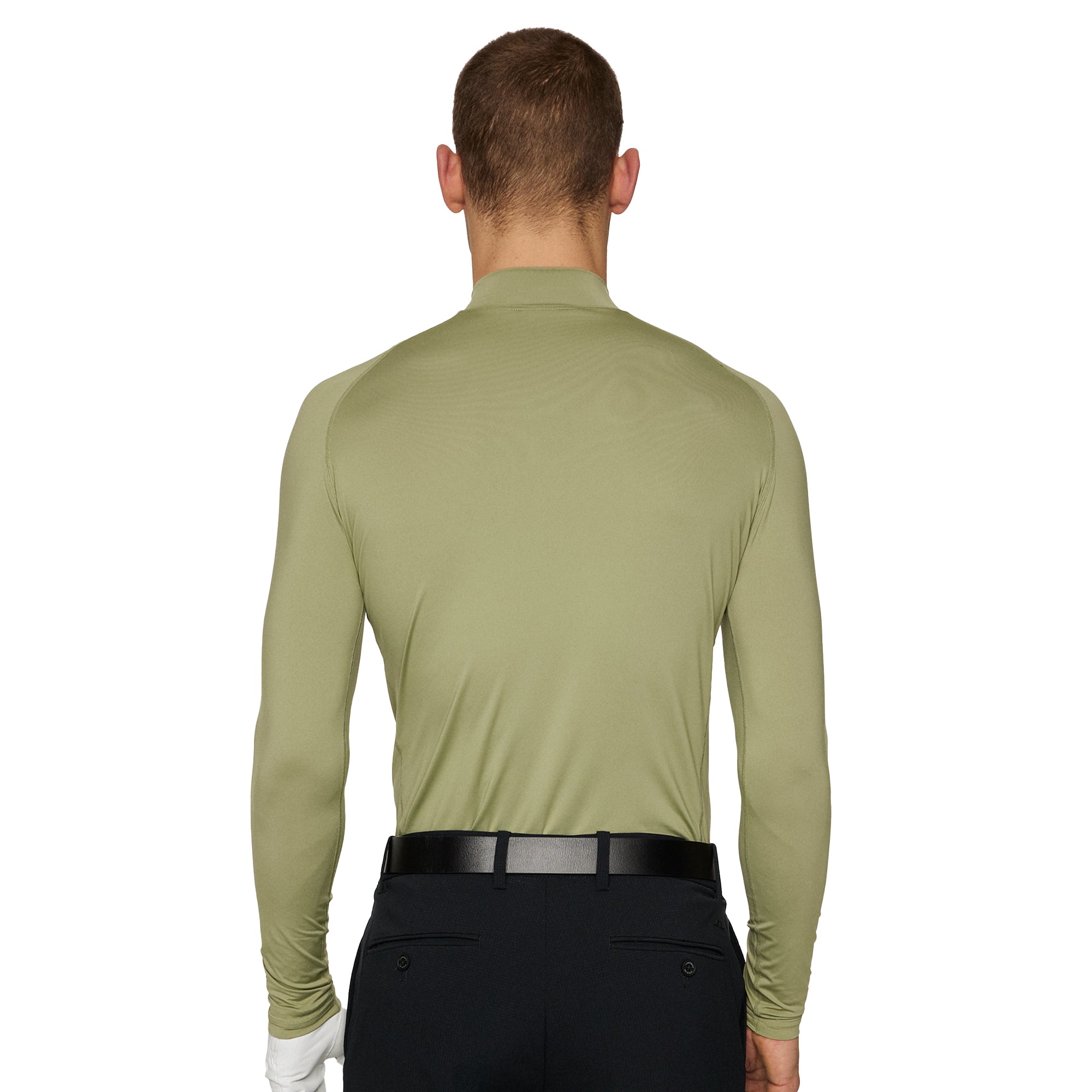 J.Lindeberg Golf Ello Compression Baselayer SS25 Oil Green M311