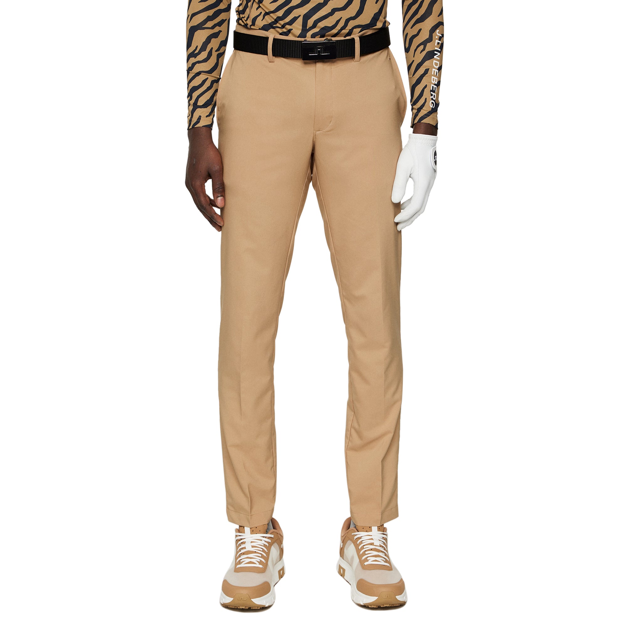 J.Lindeberg Golf Elof Trousers SS25 Tigers Eye E376