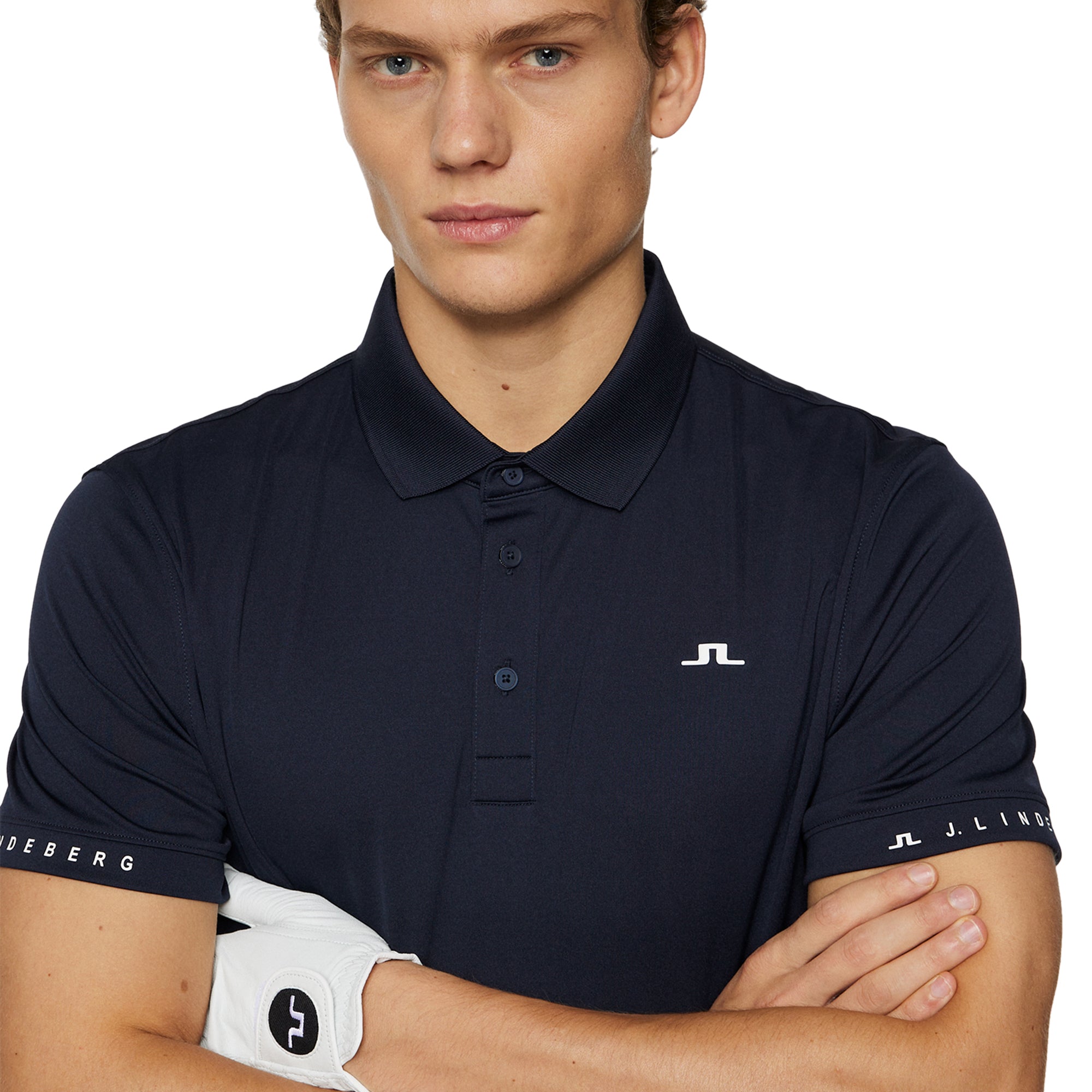 J.Lindeberg Golf Guy Polo Shirt SS25 JL Navy 6855