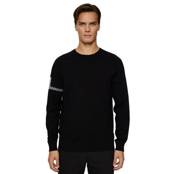 J.Lindeberg Golf Heath Knitted Sweater SS25 Black 9999