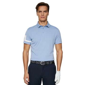 J.Lindeberg Golf Heath Polo Shirt SS25 Rain Washed O539