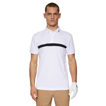 J.Lindeberg Golf Jeff Polo Shirt SS25 White 0000