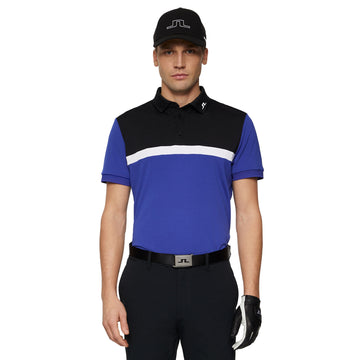 J.Lindeberg Golf Jeff Polo Shirt SS25 Clematis Blue O356