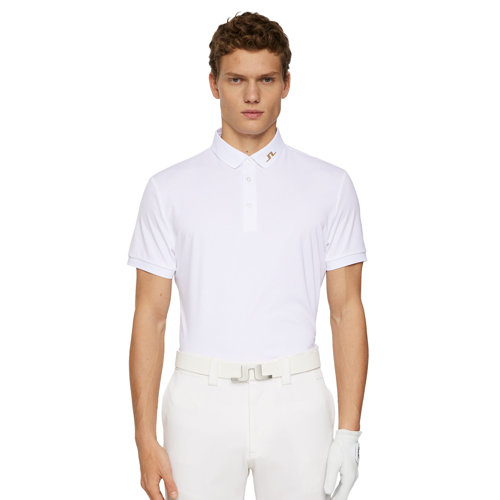 J.Lindeberg Golf KV Polo Shirt SS25 White 0000