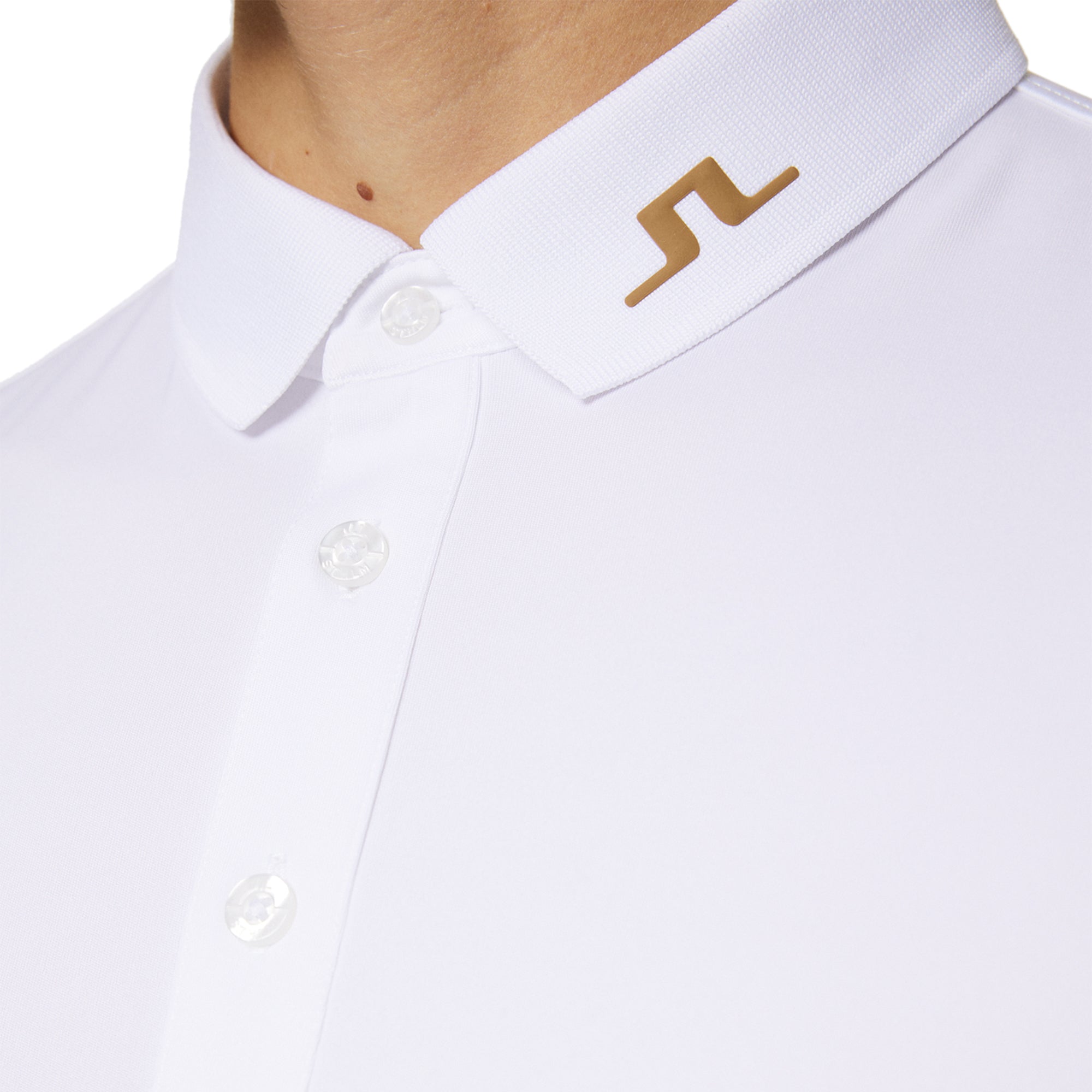 J.Lindeberg Golf KV Polo Shirt SS25 White 0000