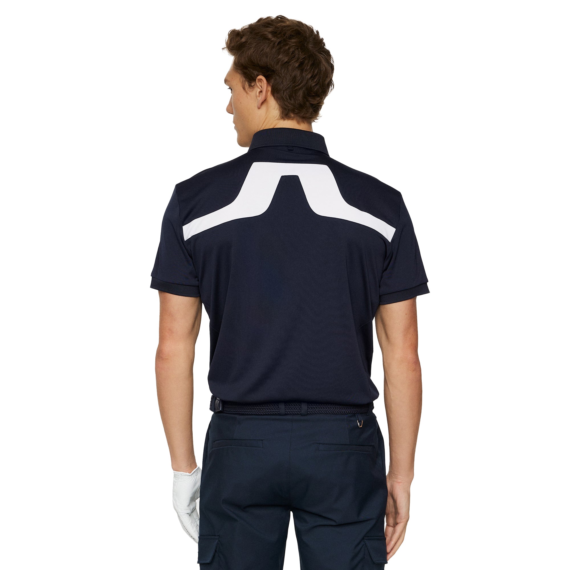 J.Lindeberg Golf KV Polo Shirt SS25 JL Navy 6855