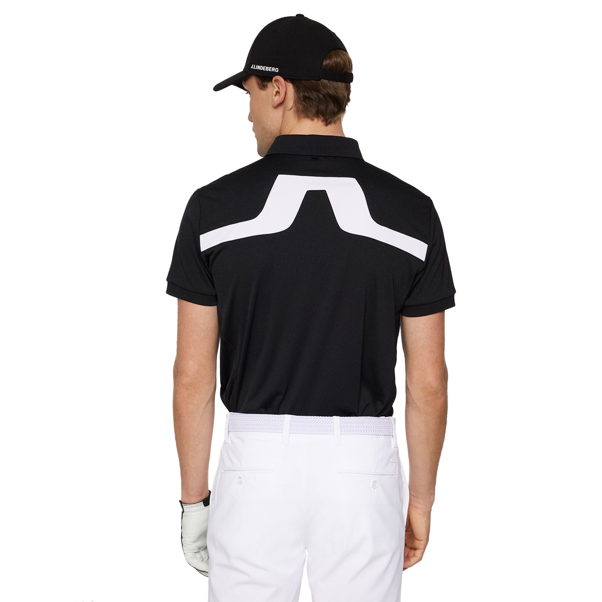 J.Lindeberg Golf KV Polo Shirt SS25 Black 9999