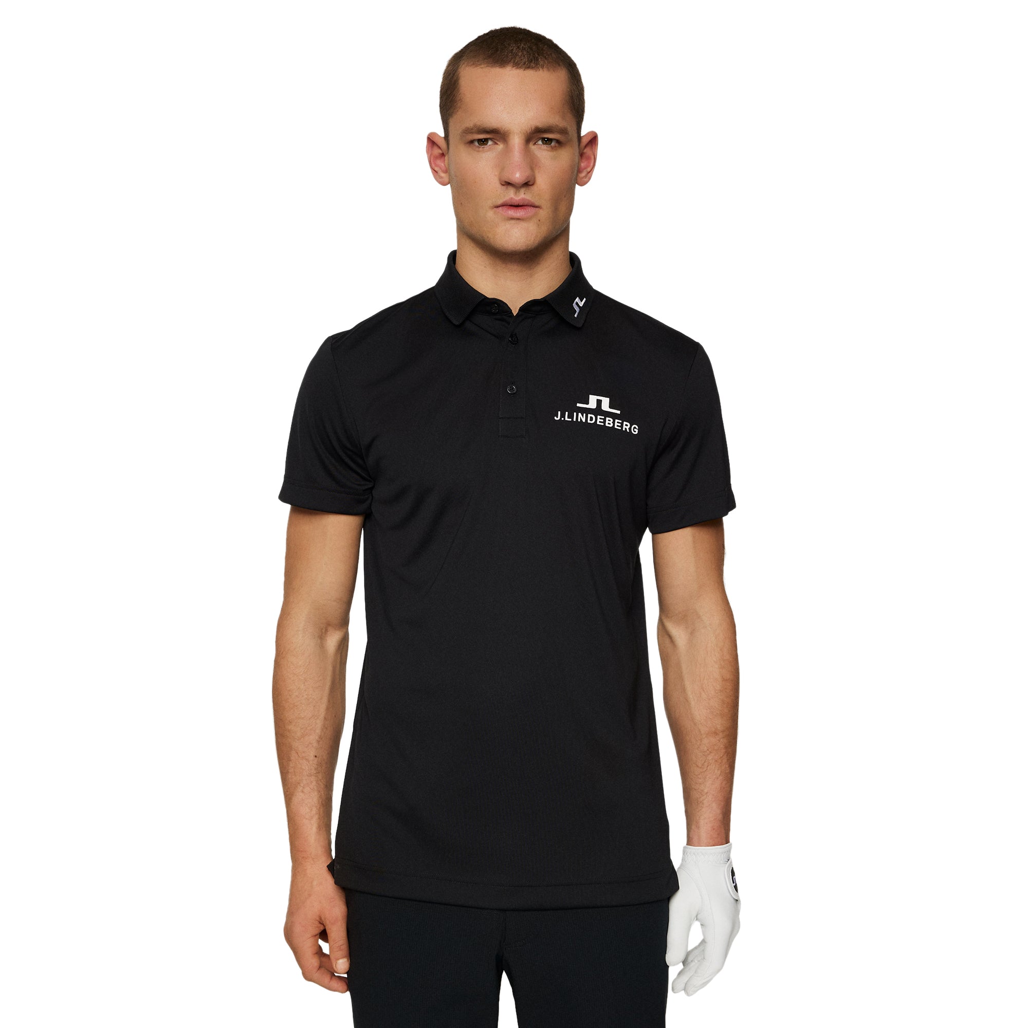 J.Lindeberg Golf KV Tour Polo Shirt SS25 Black 9999