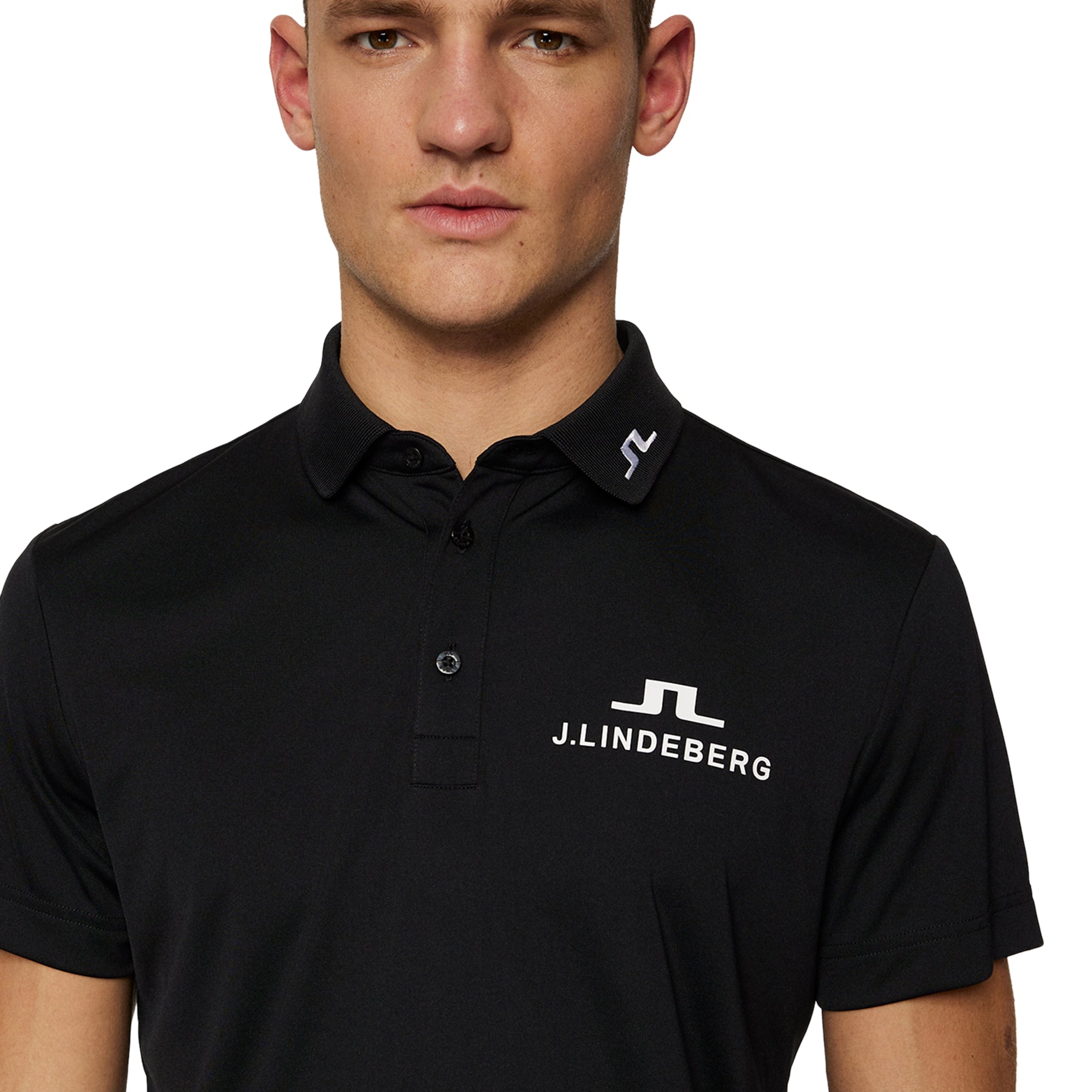 J.Lindeberg Golf KV Tour Polo Shirt SS25 Black 9999