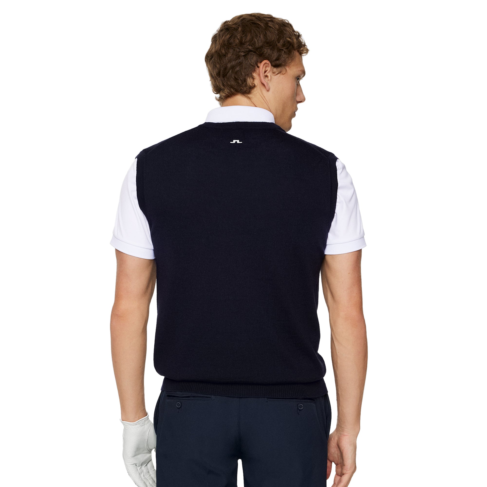 J.Lindeberg Golf Liam Knitted Vest SS25 JL Navy 6855