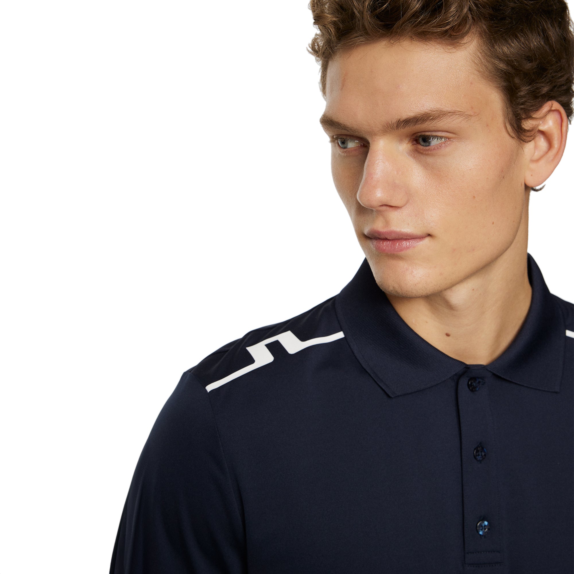 J.Lindeberg Golf Lionel Polo Shirt SS25 JL Navy 6855