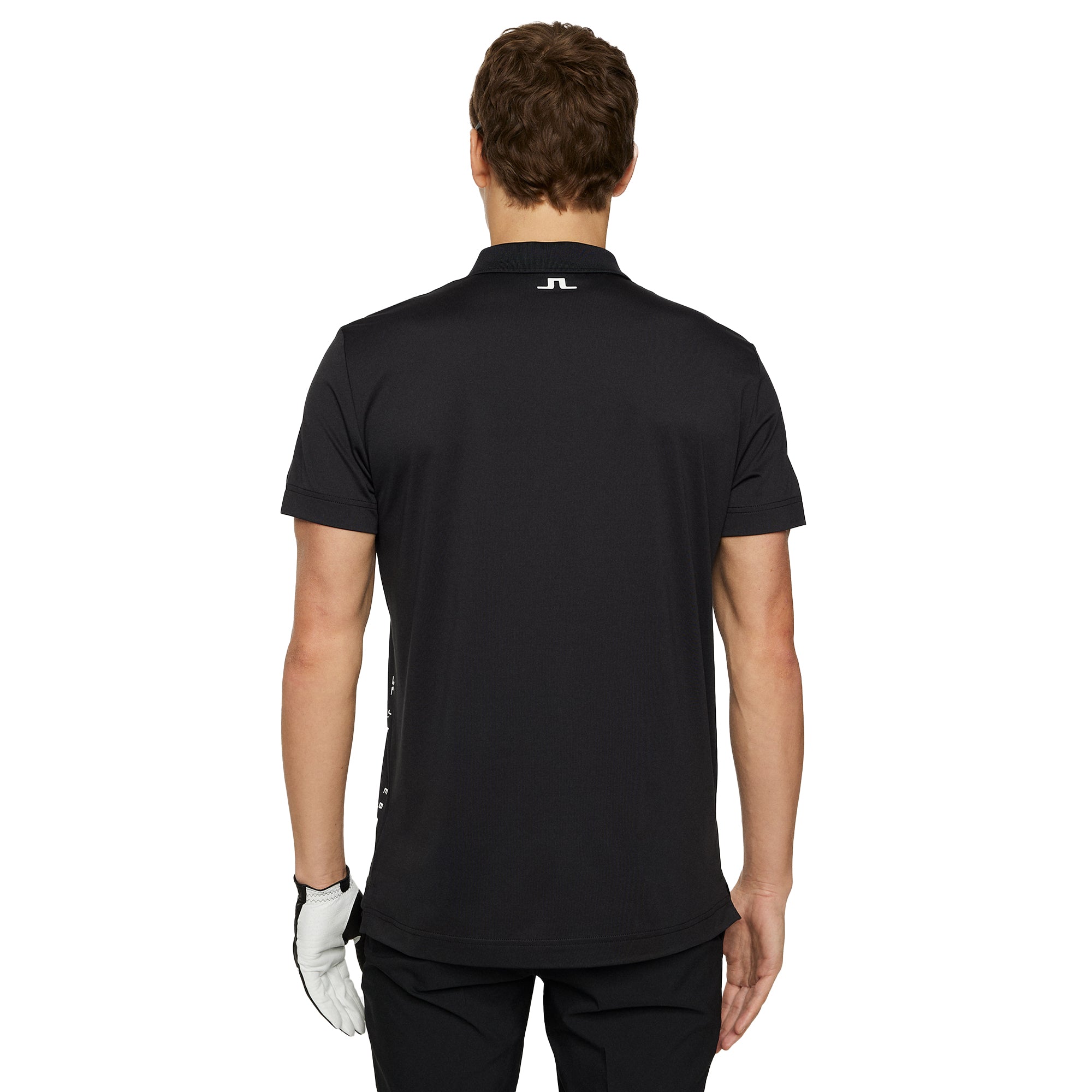 J.Lindeberg Golf Lionel Polo Shirt SS25 Black 9999