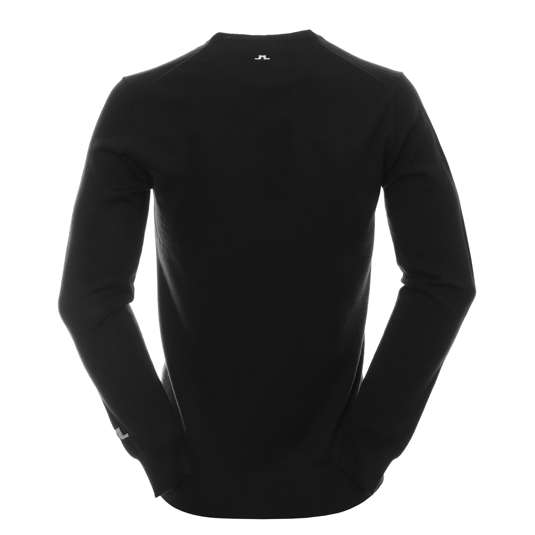 J.Lindeberg Golf Lymann Tour Merino V-Neck Sweater GMKW09327 Black 9999 ...