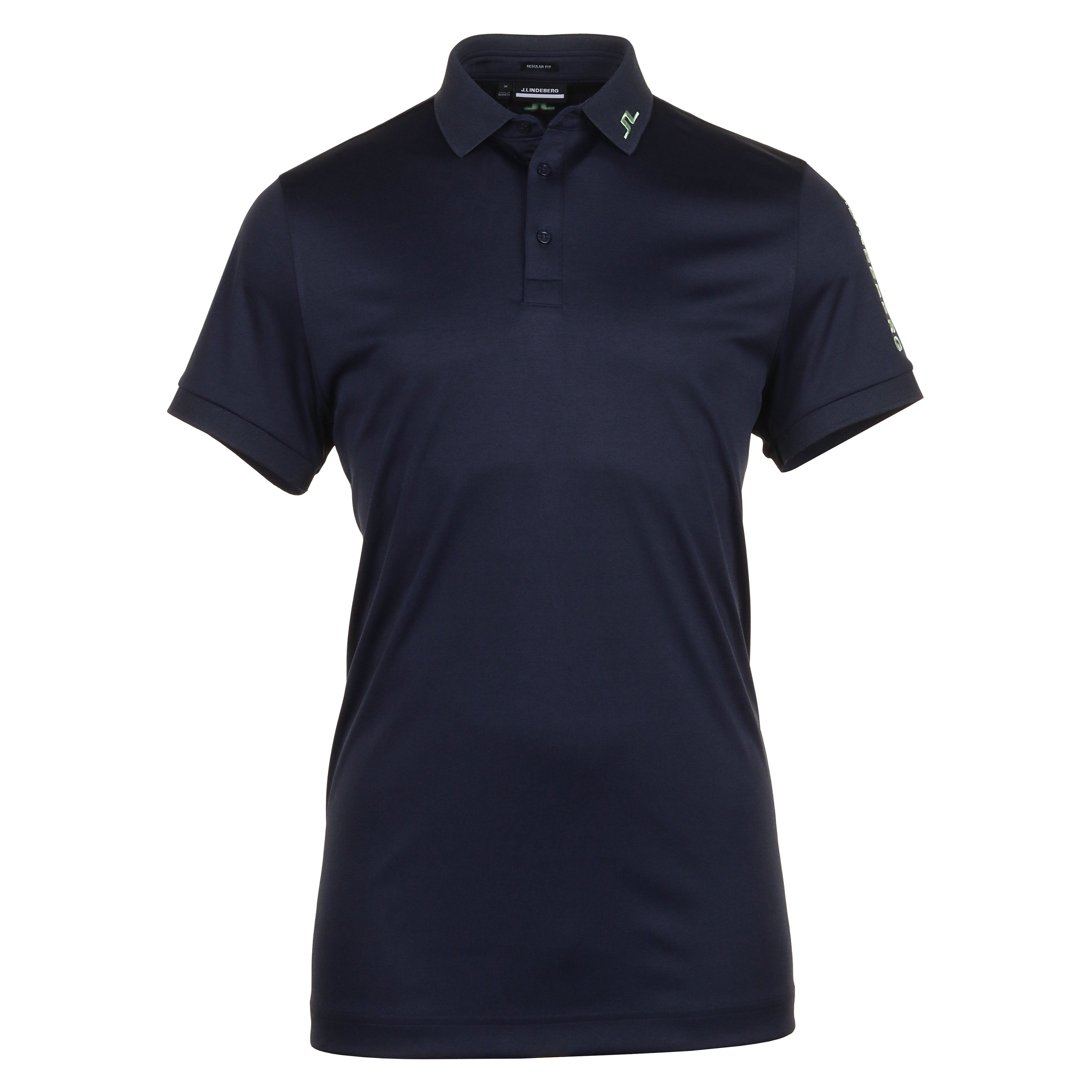 J.Lindeberg Golf Tour Tech Polo Shirt GMJT09157 JL Navy Melange 6881 ...