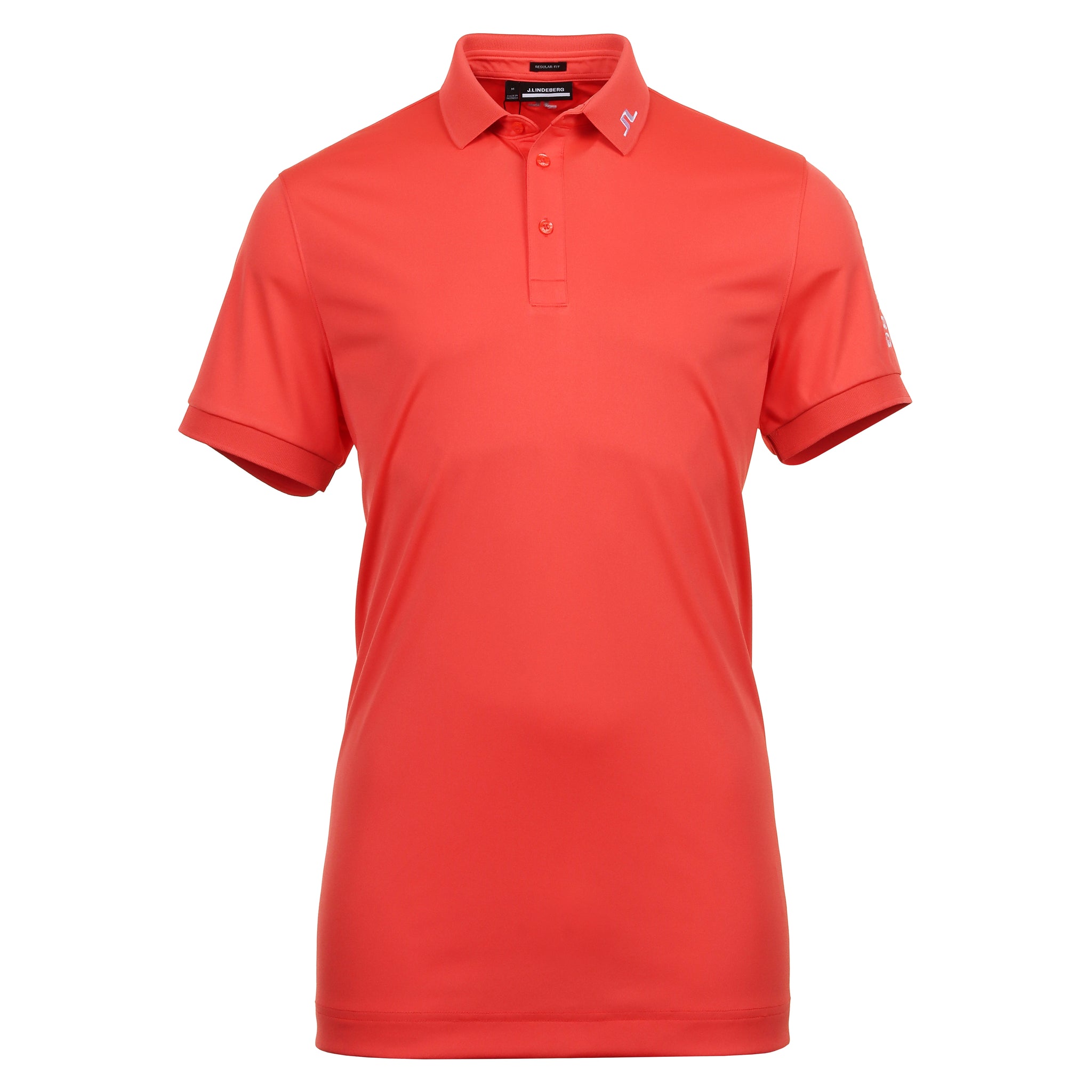 J.Lindeberg Golf Tour Tech Polo Shirt GMJT11232 Hot Coral G050 ...