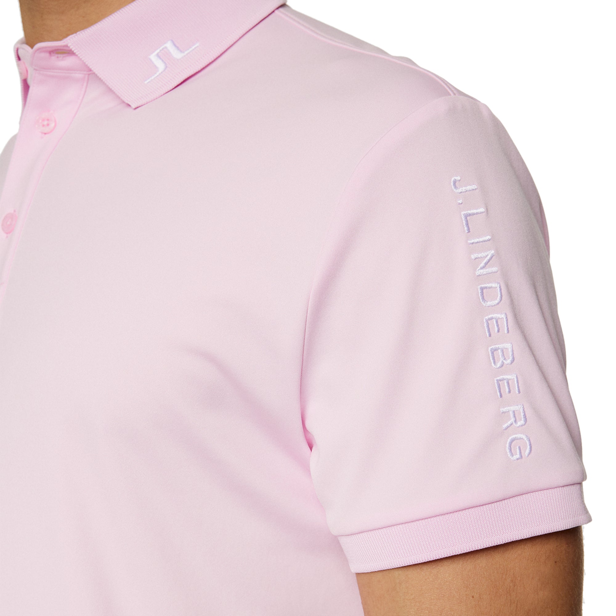 J.Lindeberg Golf Tour Tech Polo Shirt SS25 Nosegay S211