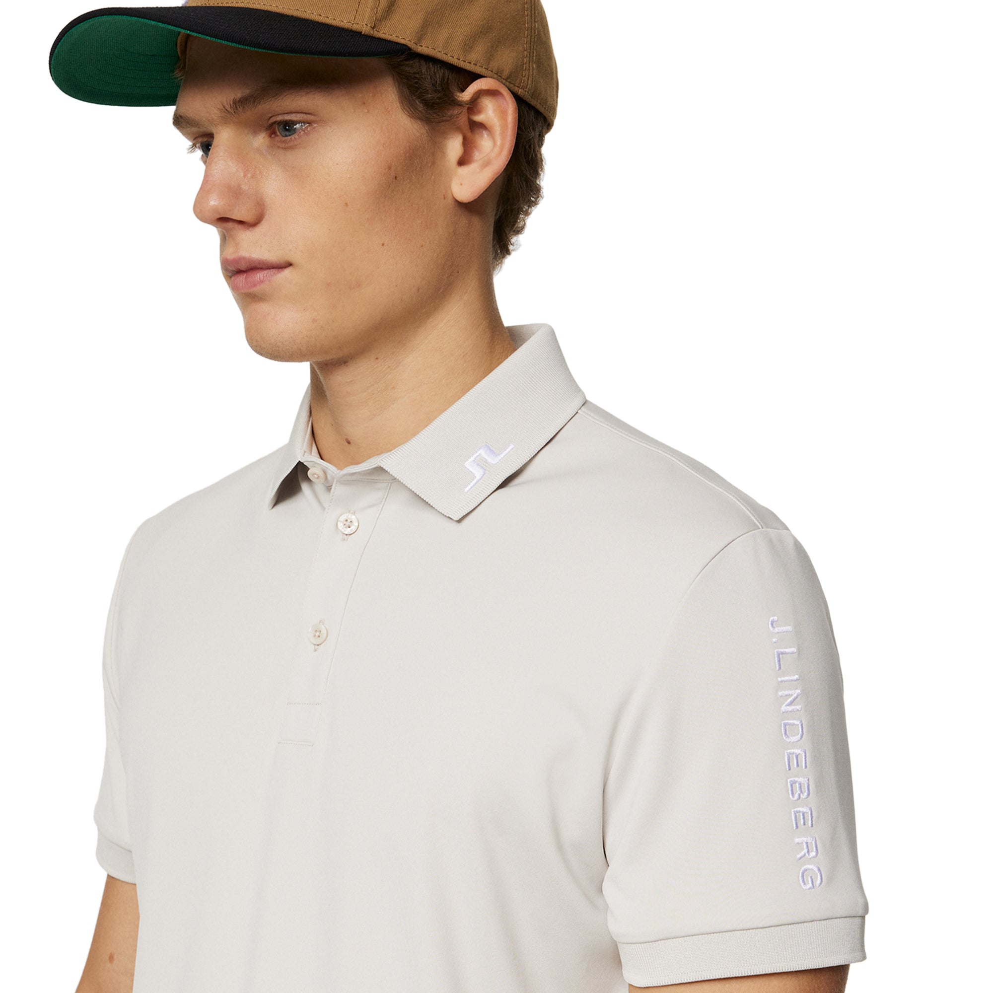 J.Lindeberg Golf Tour Tech Polo Shirt SS25 Moonbeam U029