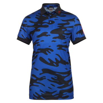 J.Lindeberg Golf Tour Tech Print Polo Shirt SS24