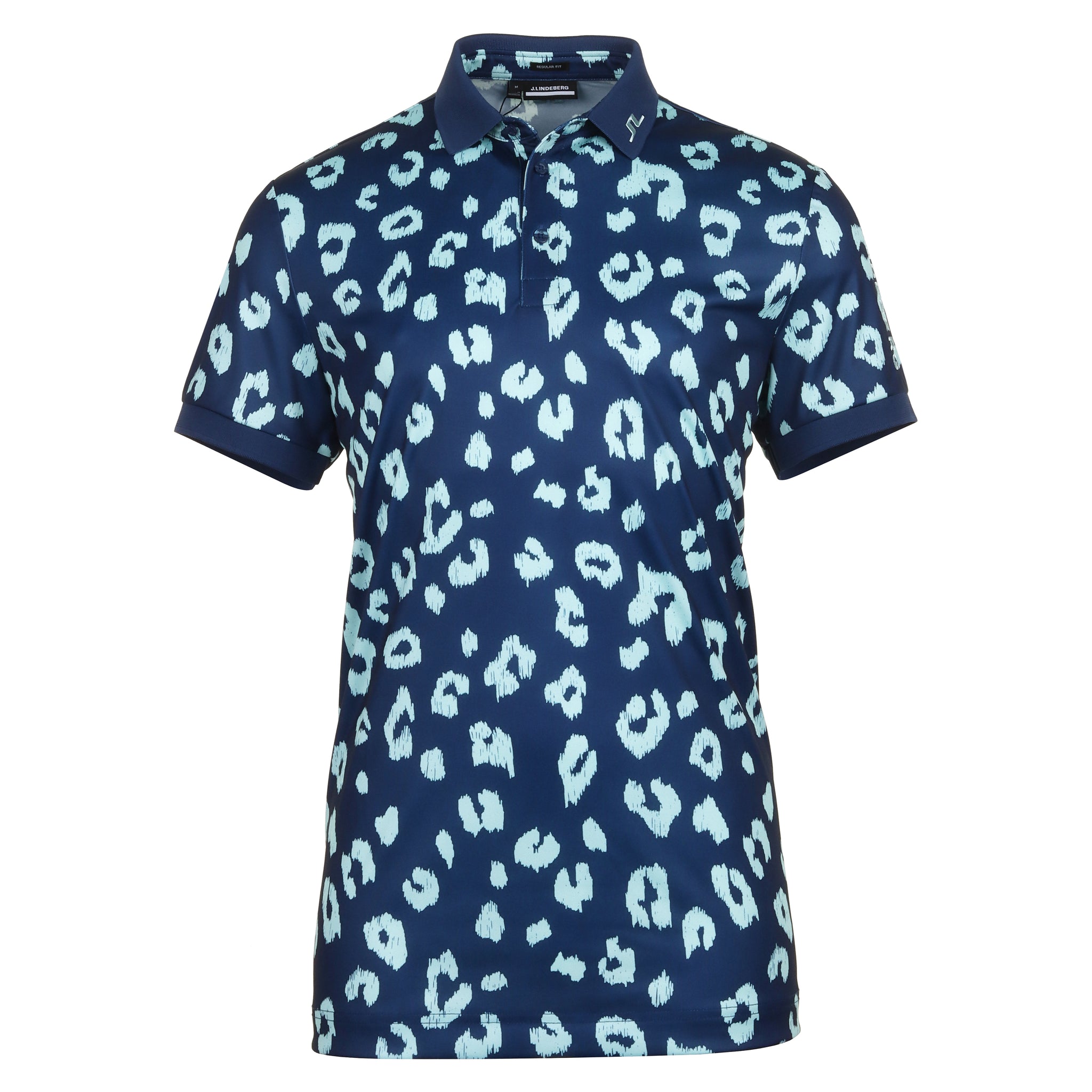 J.Lindeberg Golf Tour Tech Print Polo Shirt SS24