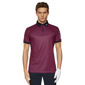 J.Lindeberg Golf Tour Tech Print Polo Shirt SS25