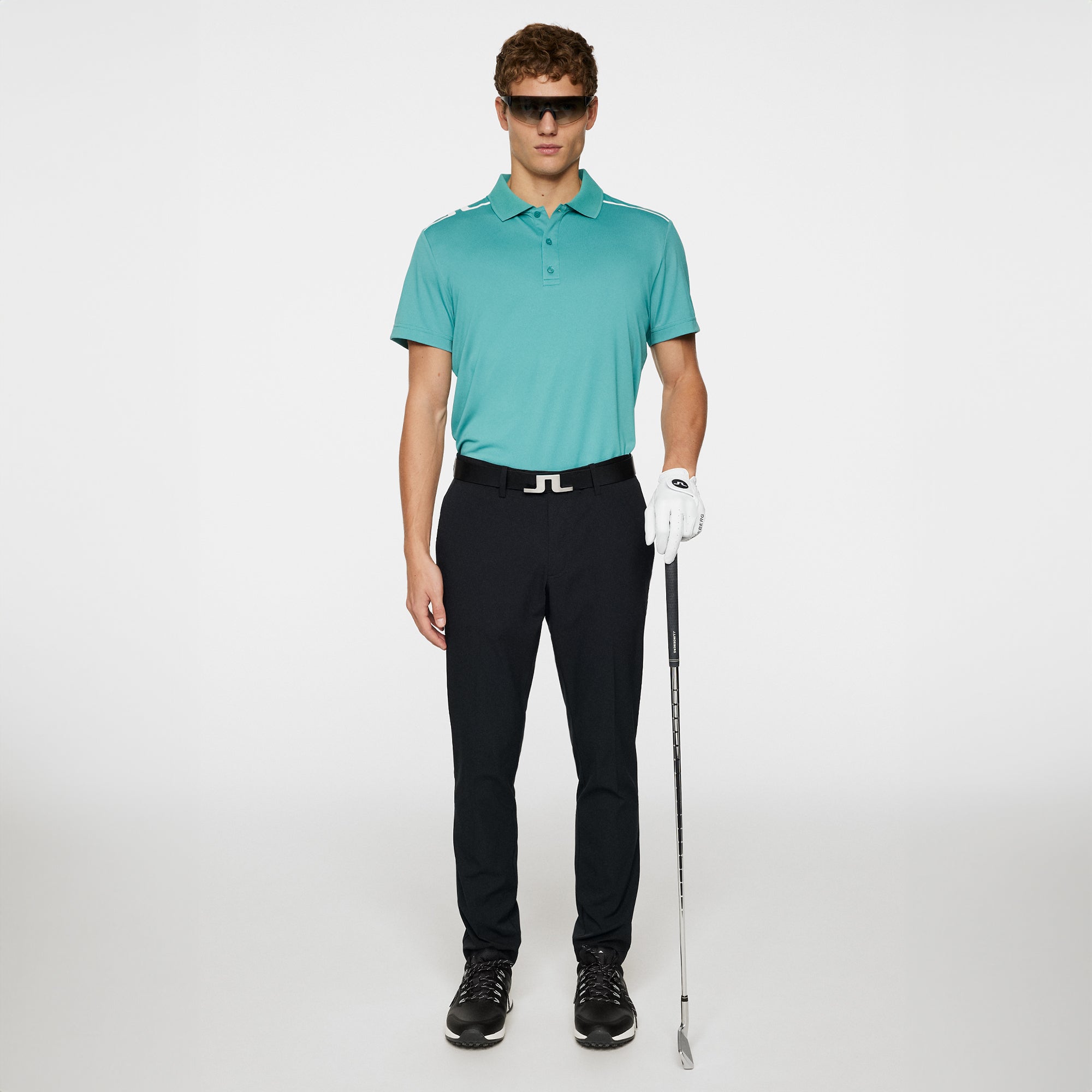 J.Lindeberg Golf Lionel Polo Shirt PS25 Teal O257