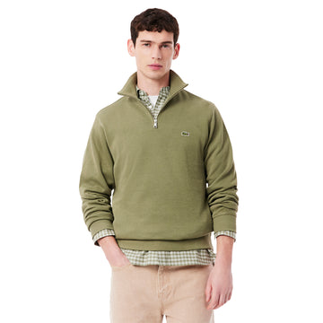 Lacoste Classic 1/2 Zip Sweater Khaki Green BMY