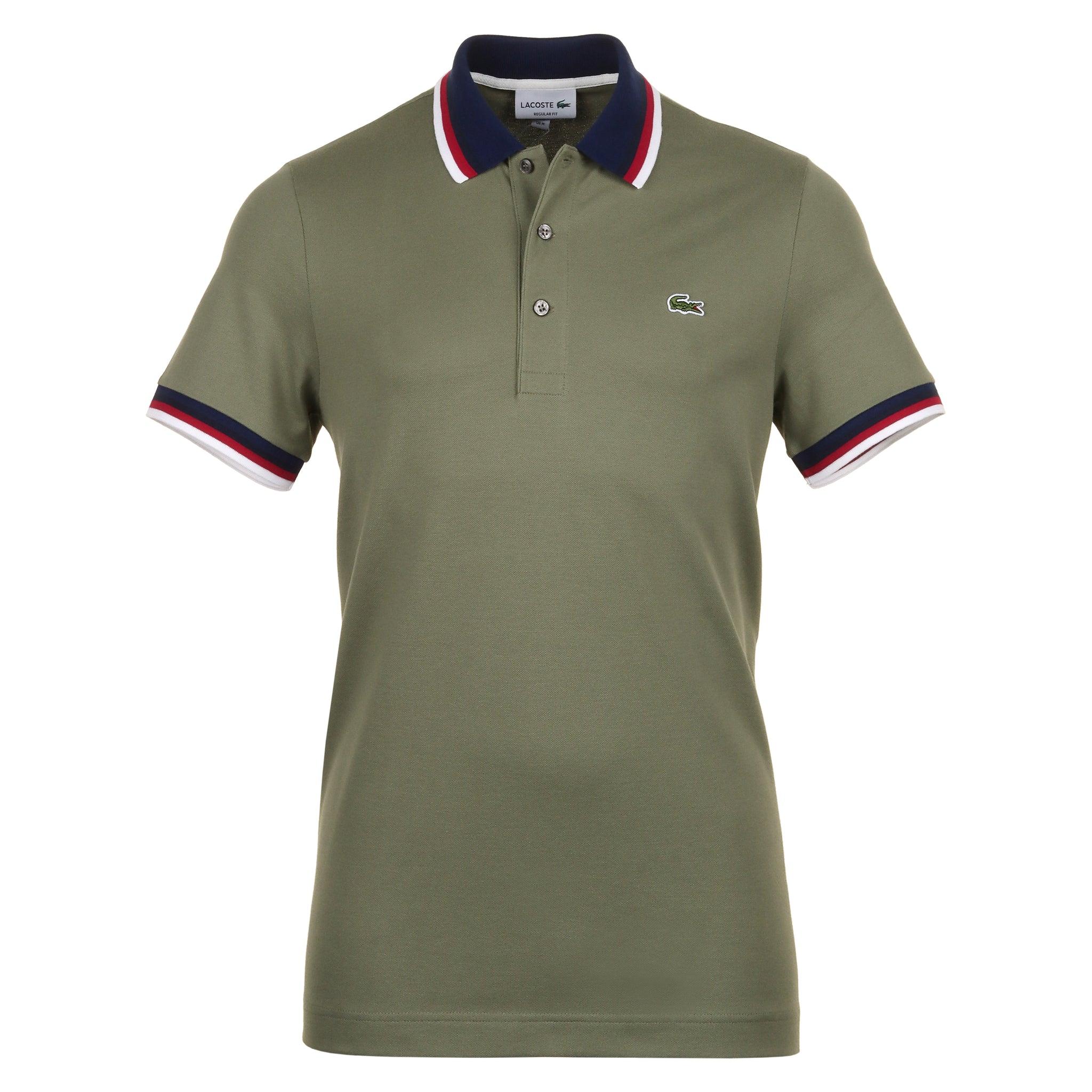 Lacoste Contrast Collar Pique Polo Shirt