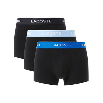 Lacoste Cotton Stretch Trunk 3-Pack Black B68 