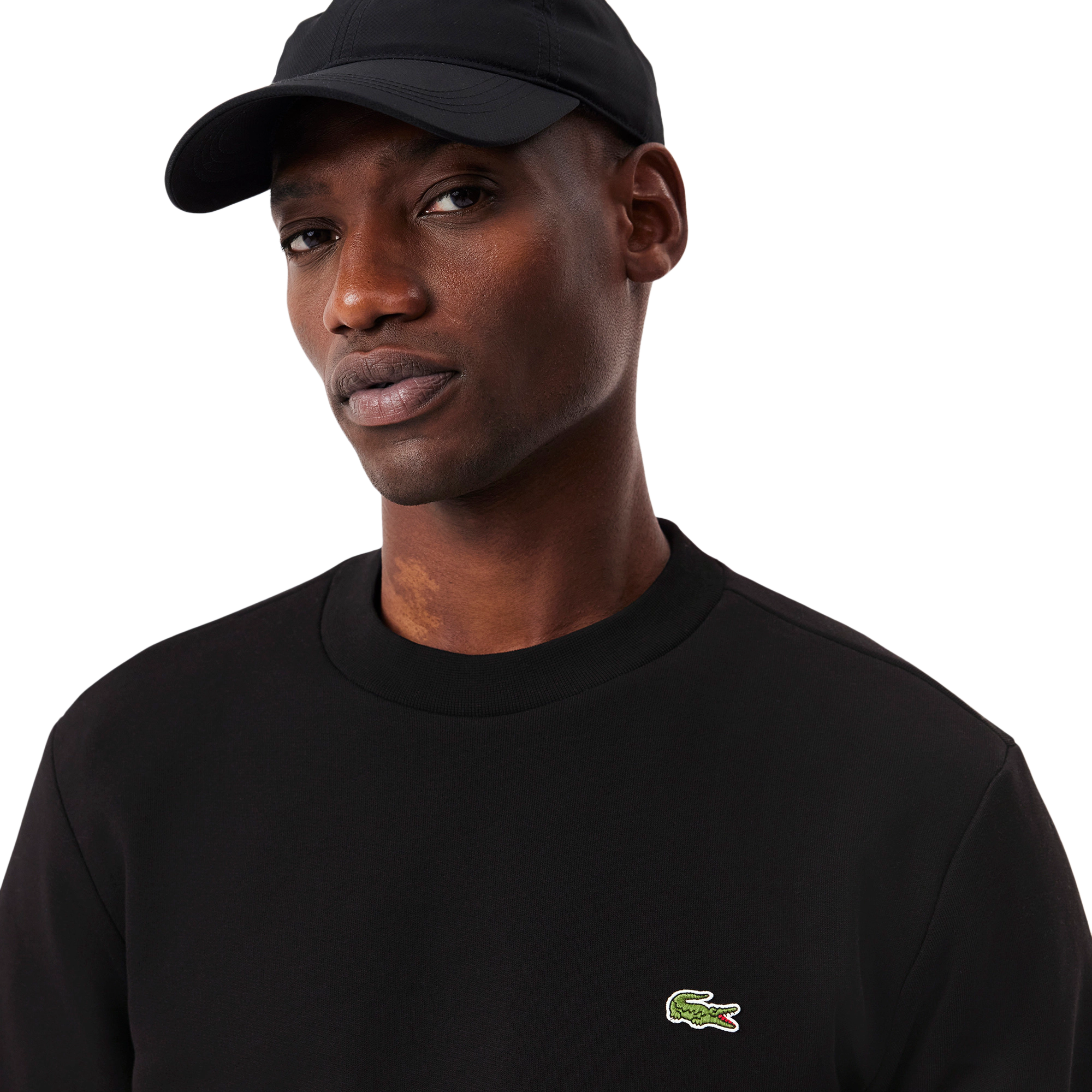 Lacoste Crew Neck Fleece Sweater Black 031