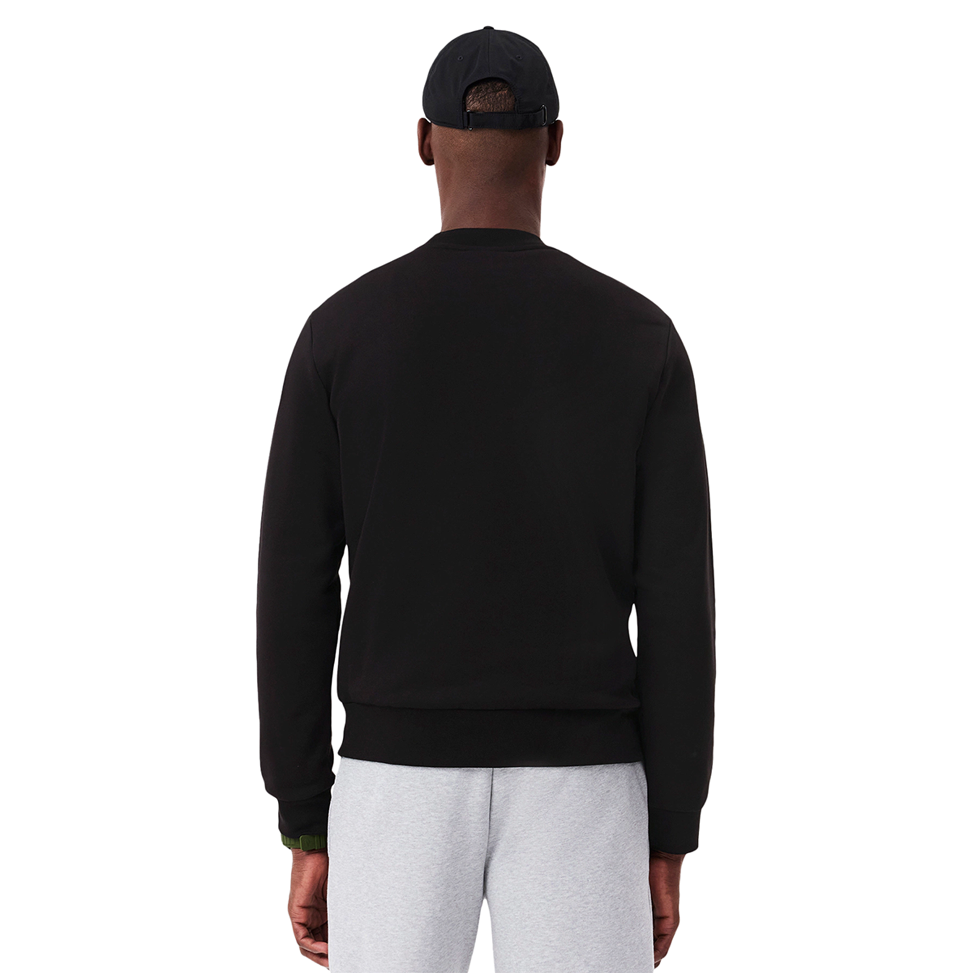 Lacoste Crew Neck Fleece Sweater Black 031